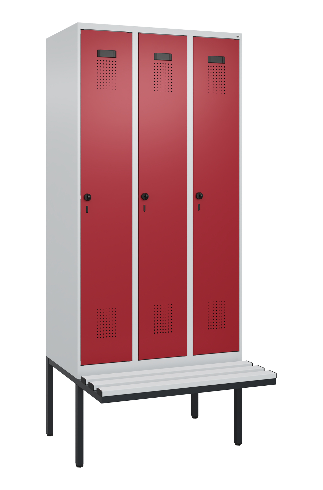 C+P Spind Evolo PLUS, Bank, 3 Abteile, 2120x900x81