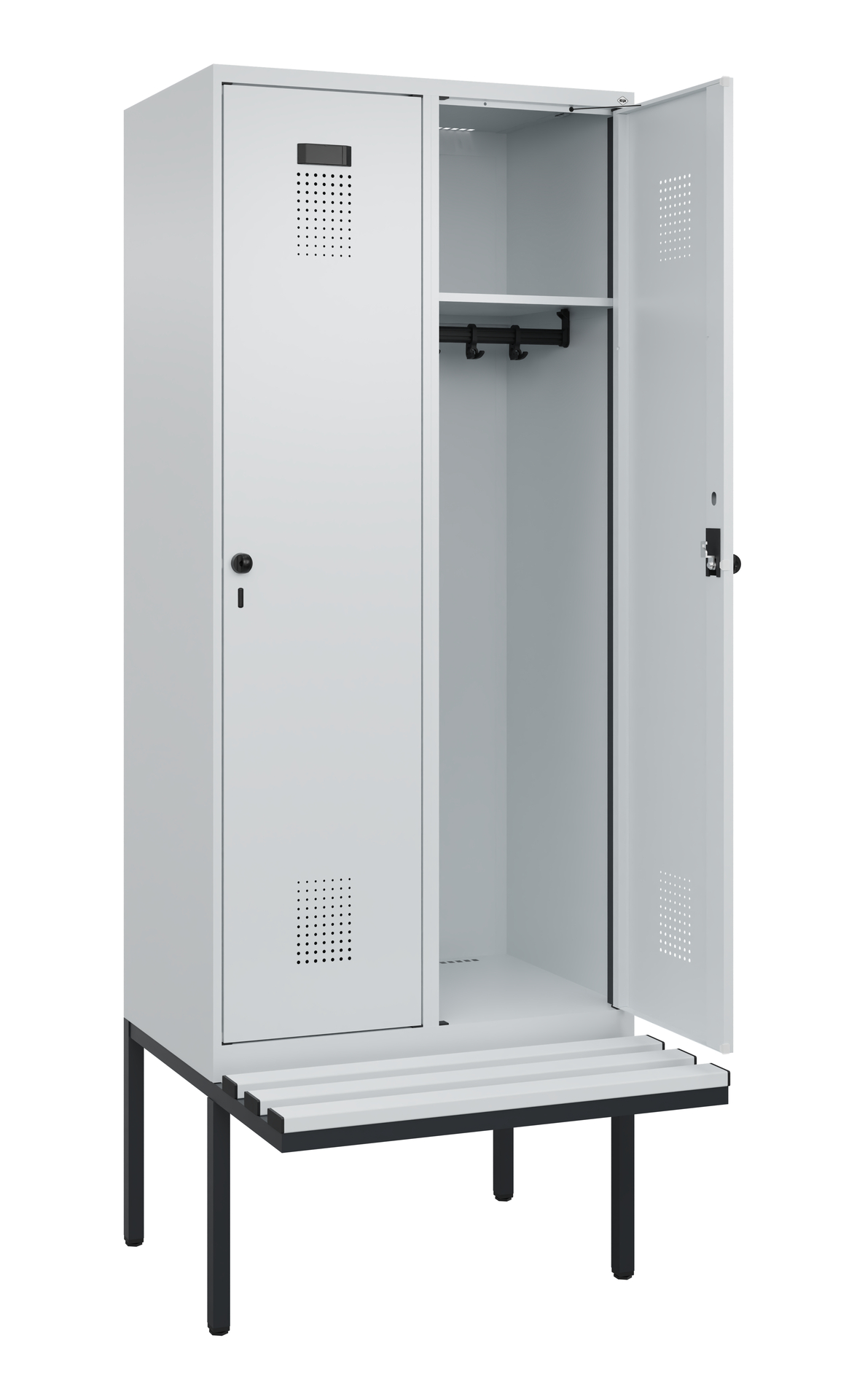 C+P Spind Evolo PLUS, Bank, 2 Abteile, 2120x800x81