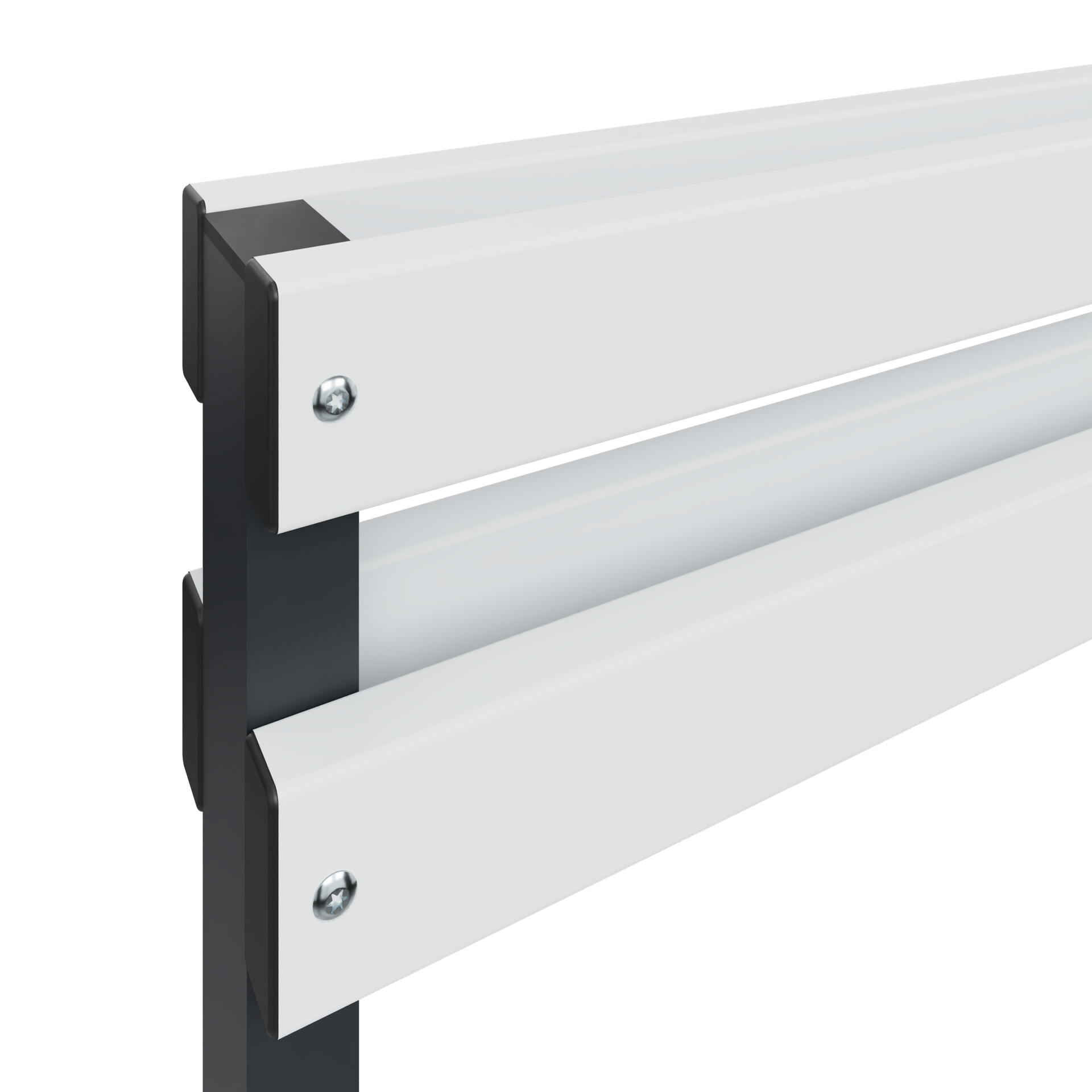 C+P Rückenlehne Solid, 774x1000x102mm, 7021/Lichtgrau