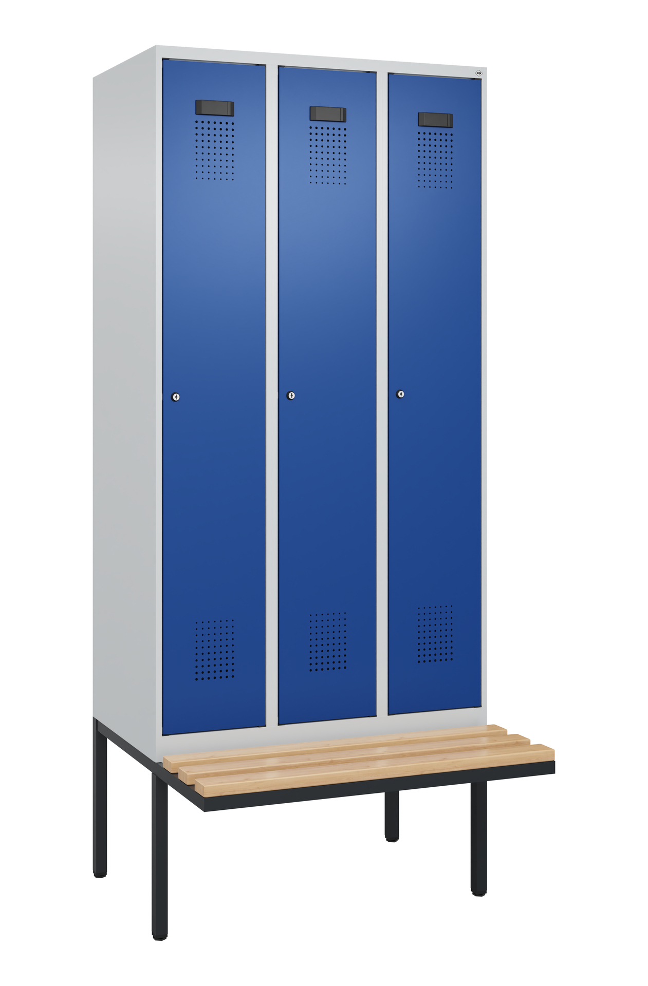 C+P Spind Evolo PLUS, Bank, 3 Abteile, 2120x900x81