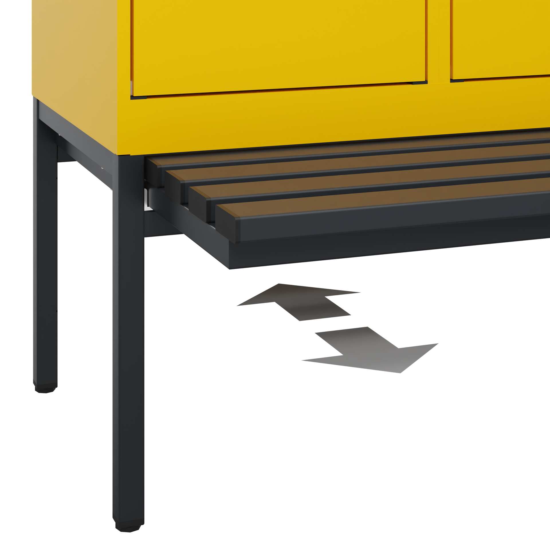 C+P Spind Evolo PLUS, Bank, 2 Abteile, 2120x800x815mm
