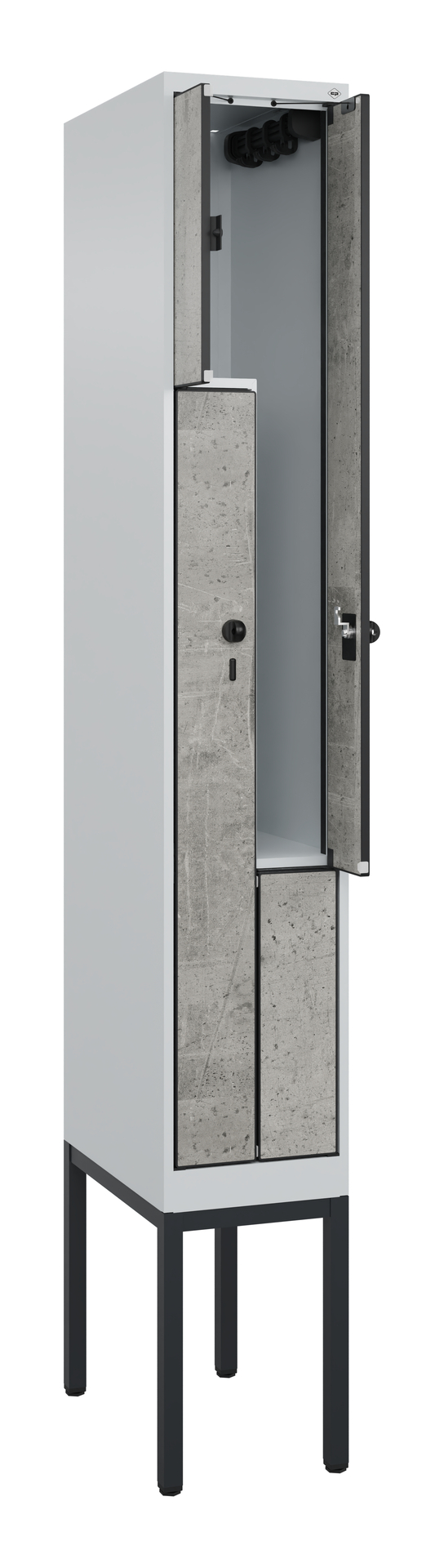 C+P Z-Spind Evolo PLUS, Gestell, 2 F�cher, 2120x300x500mm C+P Z-Spind Evolo PLUS, Gestell, 2 F�cher, 2120x300x500mm