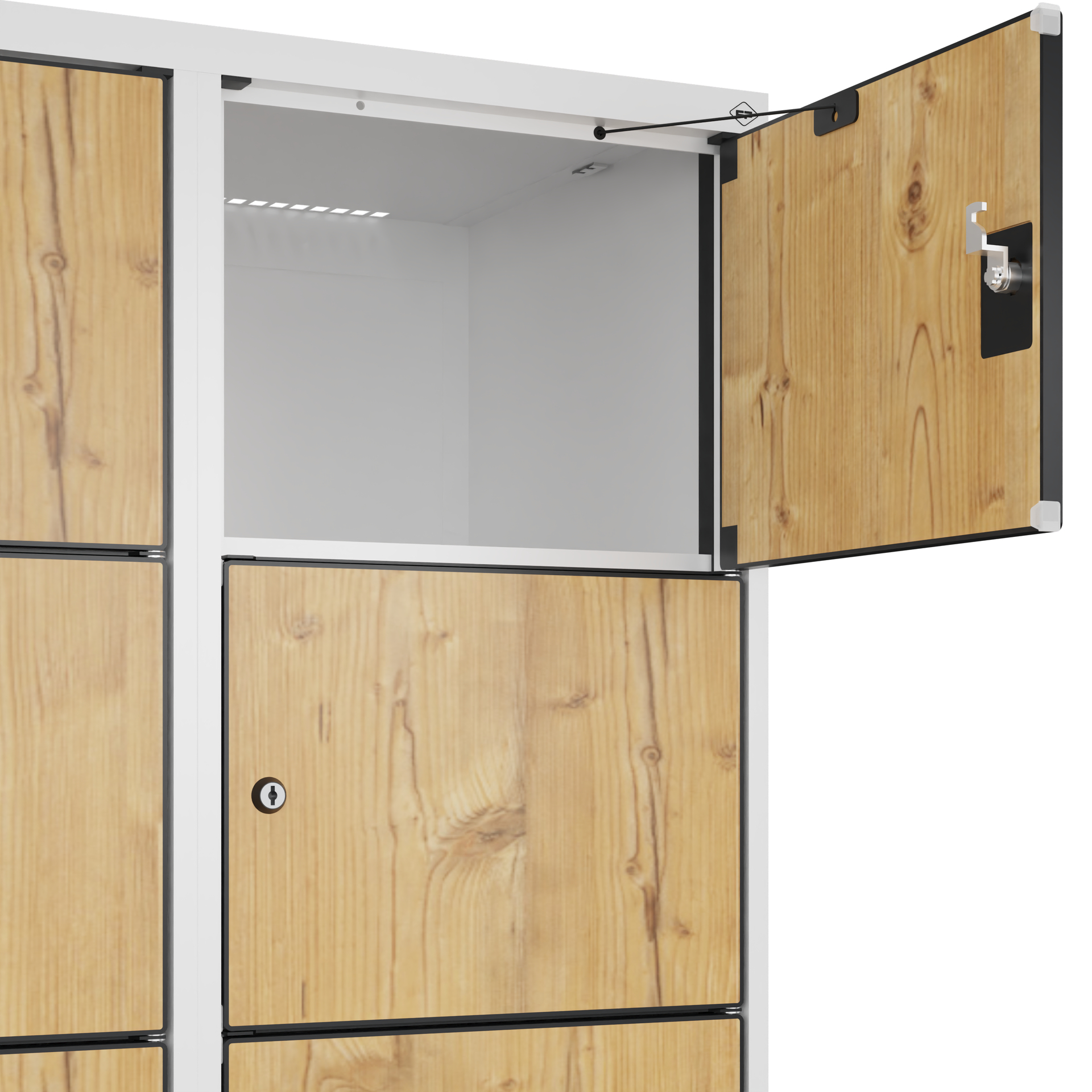 C+P Schlie�fachschrank Evolo PLUS, 12 F�cher, 1850x800x500mm