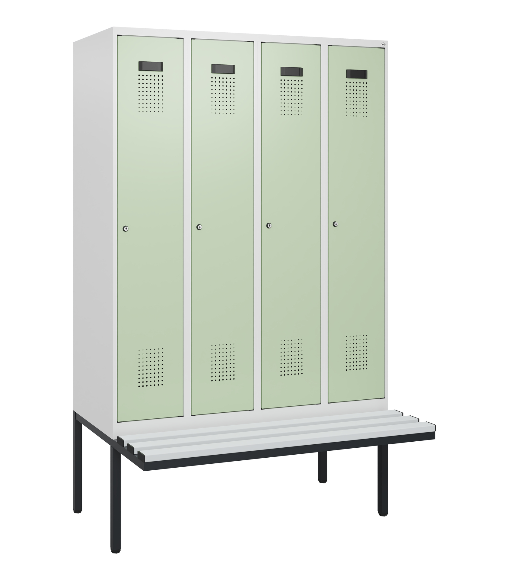 C+P Spind Evolo PLUS, Bank, 4 Abteile, 1950x1200x8