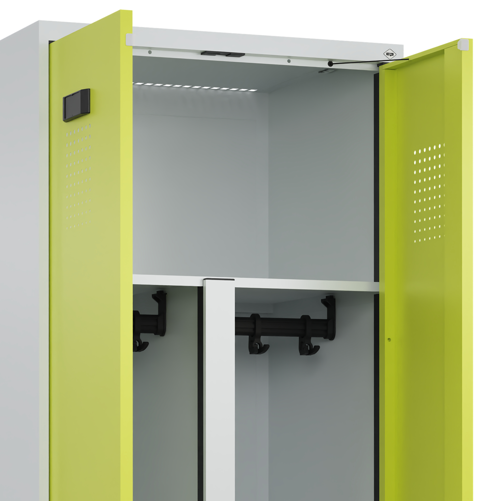 C+P PSA Doppel-Spind Evolo PLUS, Gestell, 2 Abteil