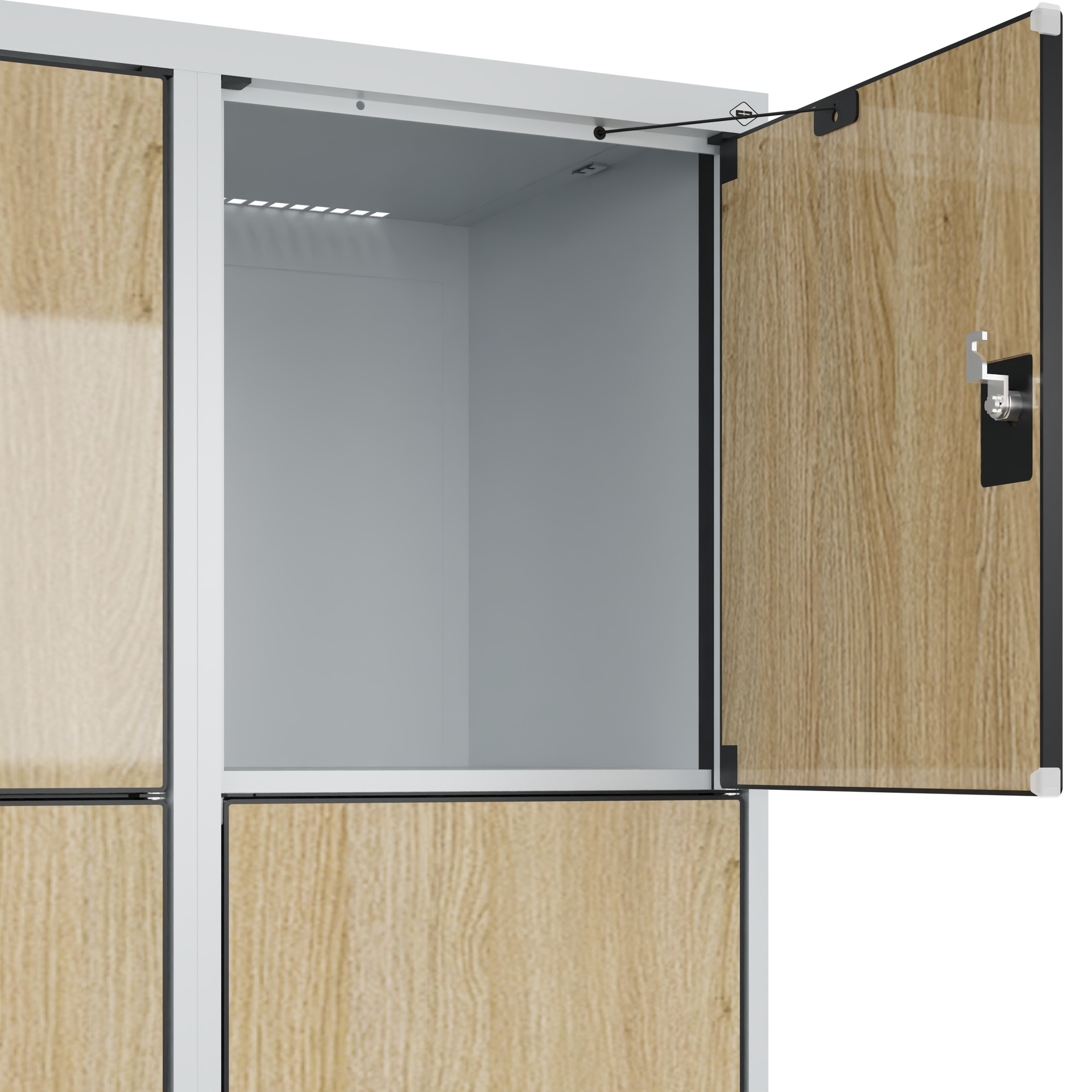 C+P Schlie�fachschrank Evolo PLUS, Sockel, 12 F�cher, 1950x1200x500mm