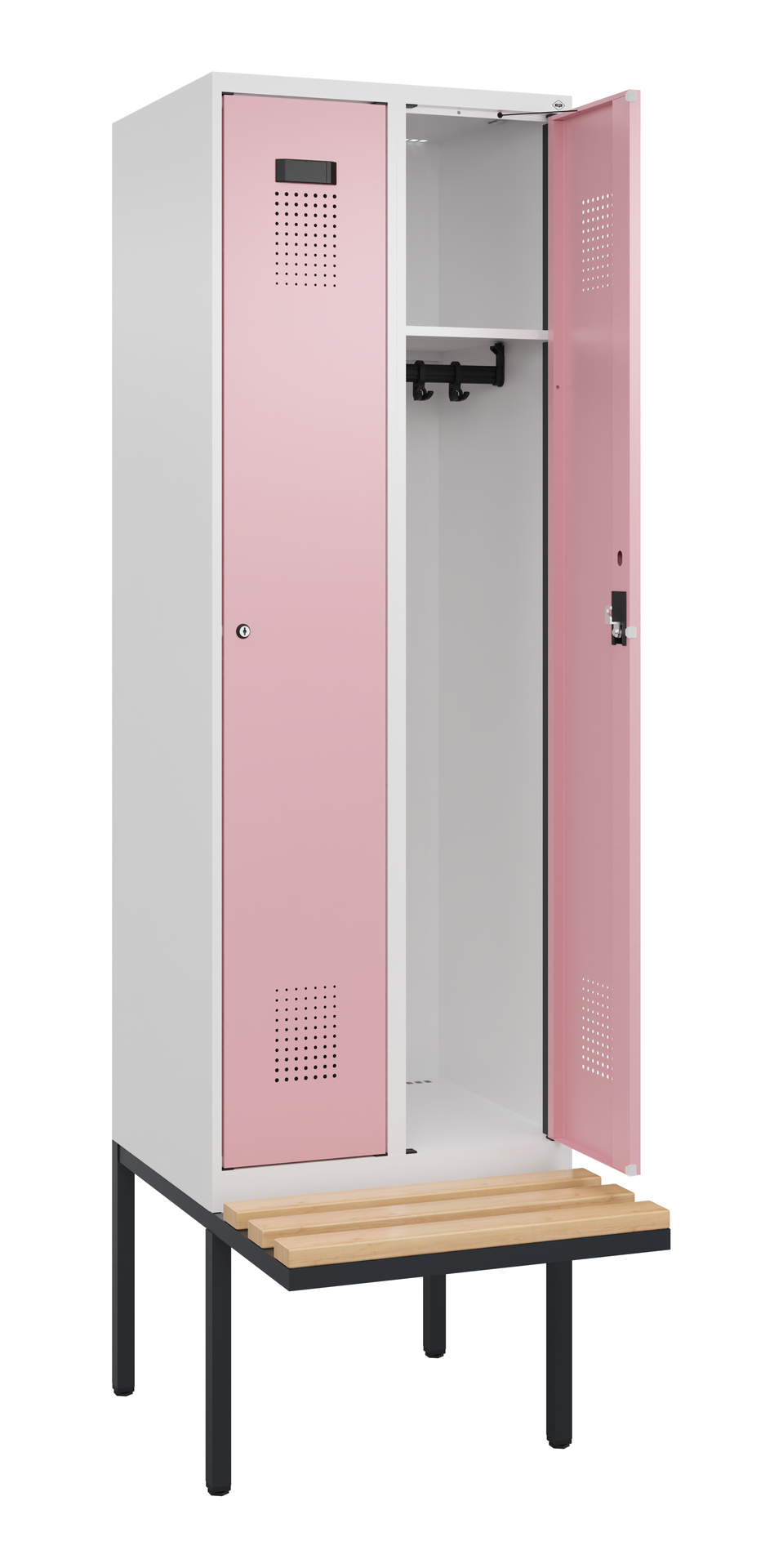 C+P Spind Evolo PLUS, Bank, 2 Abteil, 2120x600x815