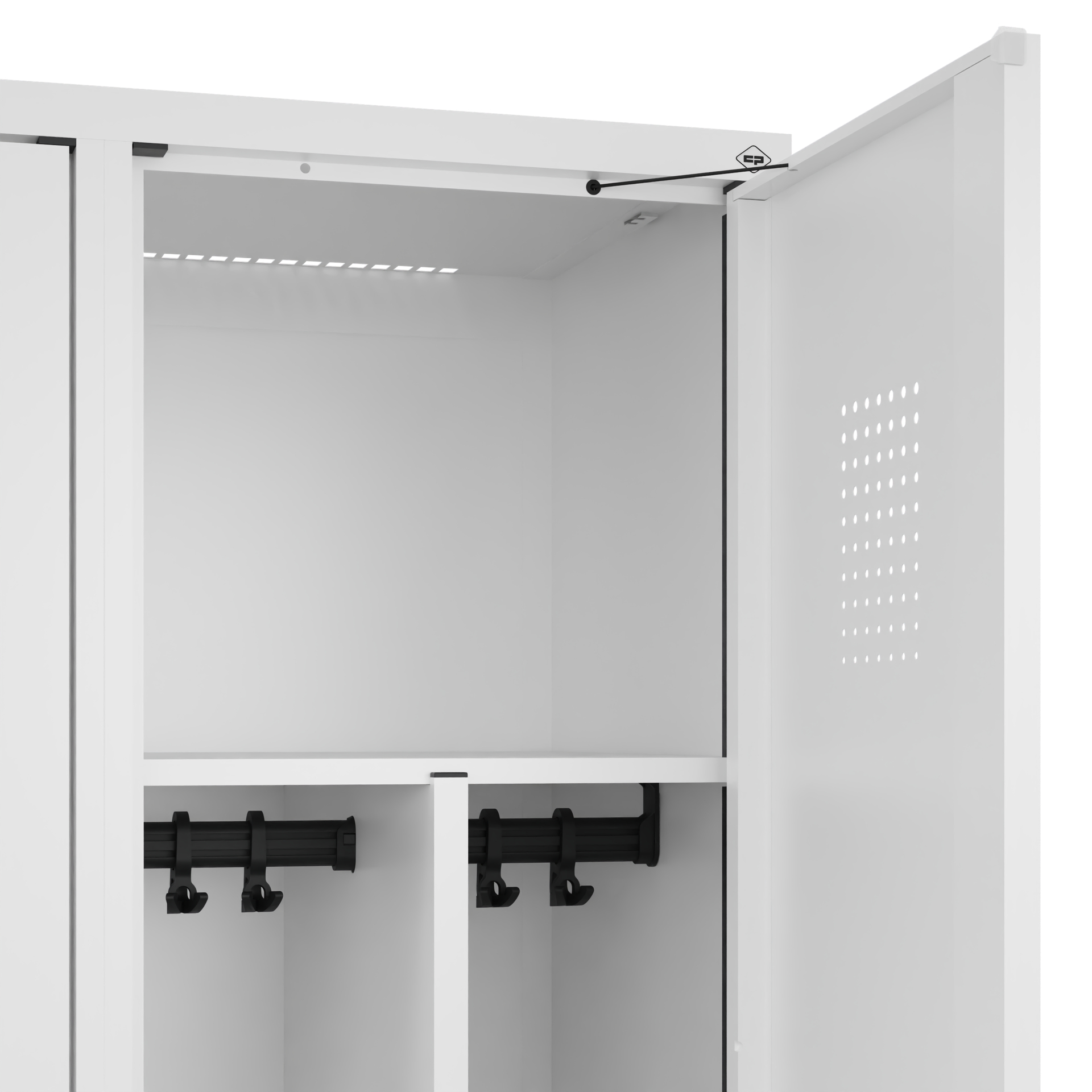 C+P Spind Evolo PLUS, Bank, 2 Abteile, 2120x800x815mm