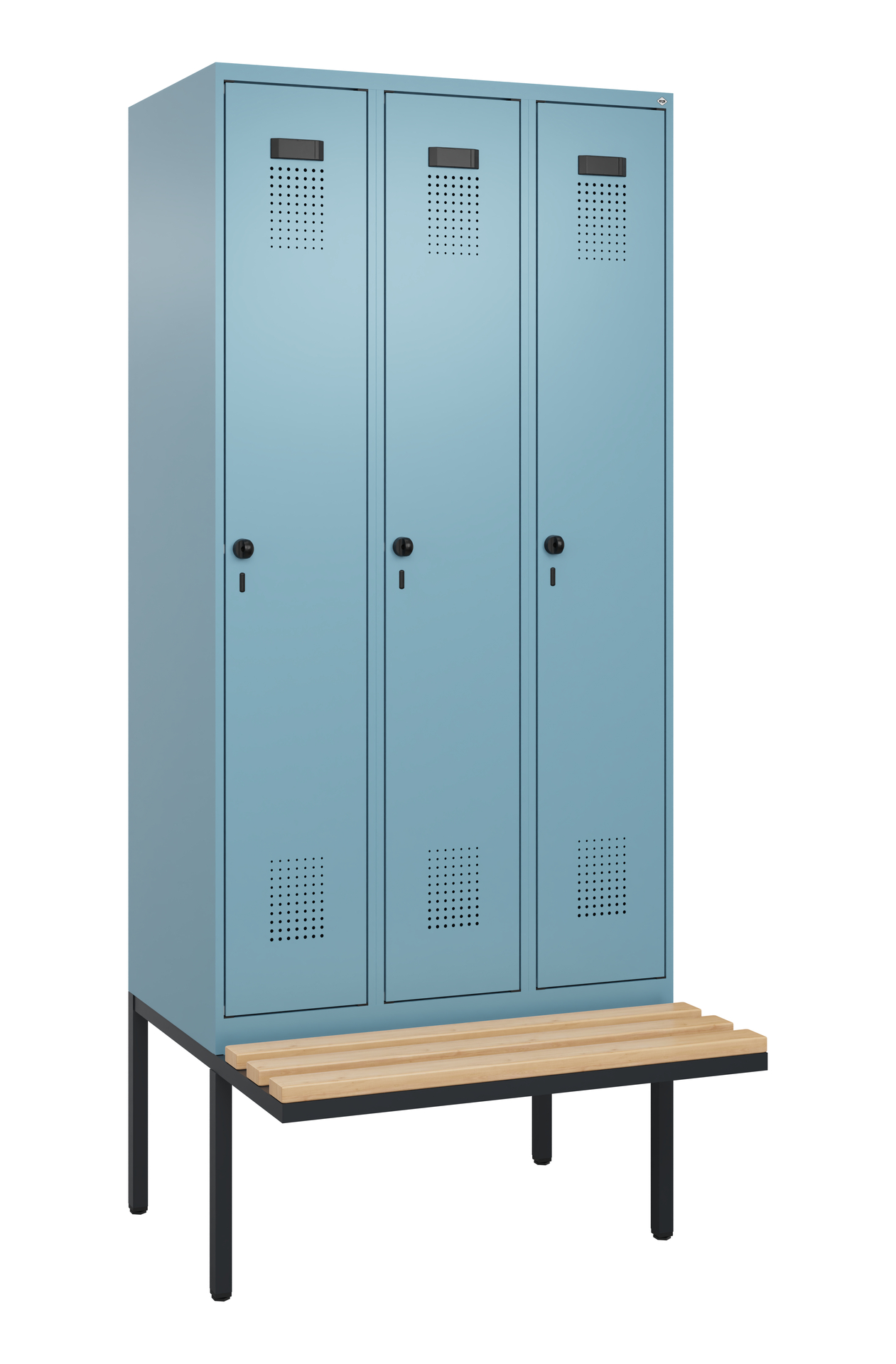 C+P Spind Evolo PLUS, Bank, 3 Abteile, 2120x900x81