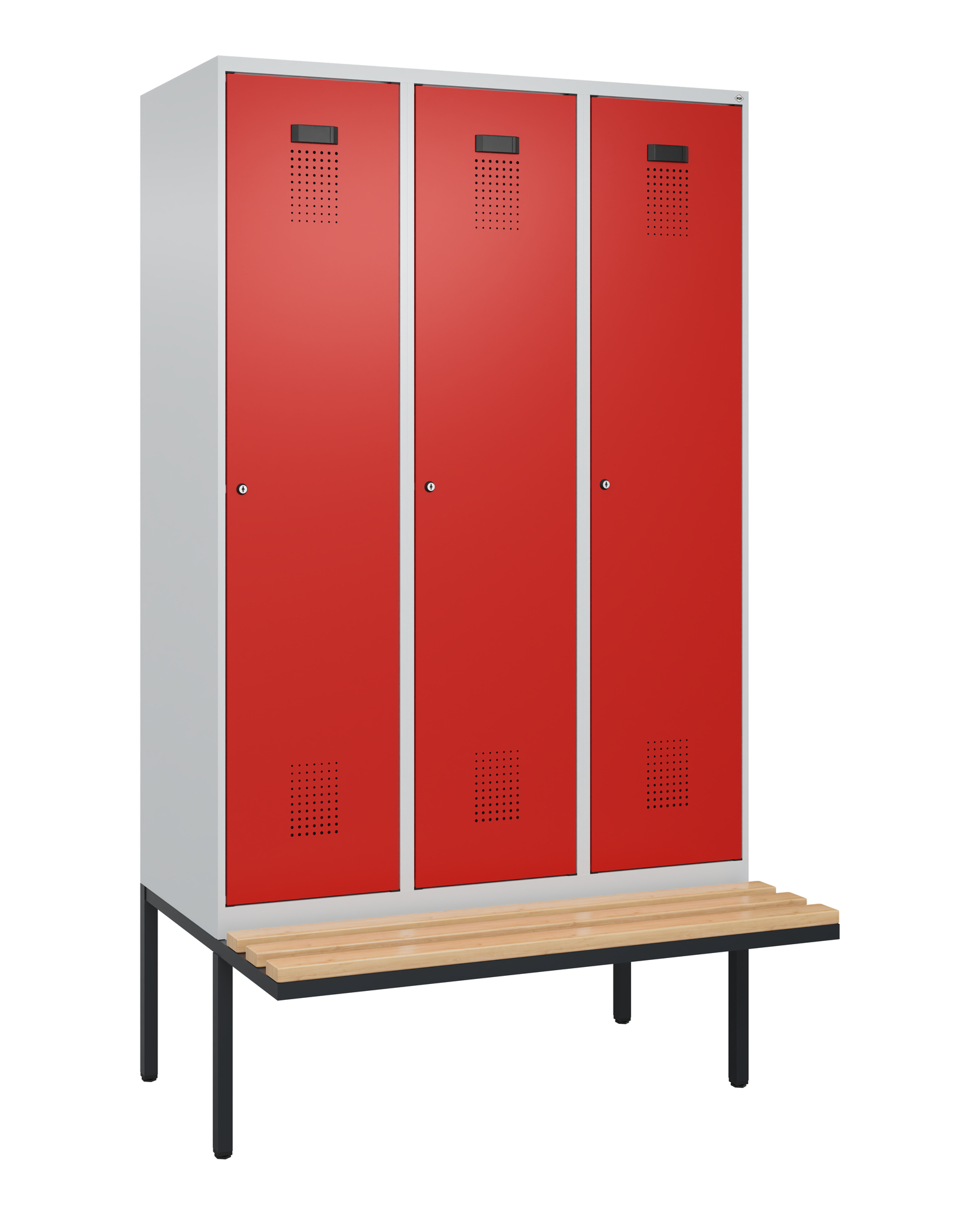C+P Spind Evolo PLUS, Bank, 3 Abteile, 2120x1200x8