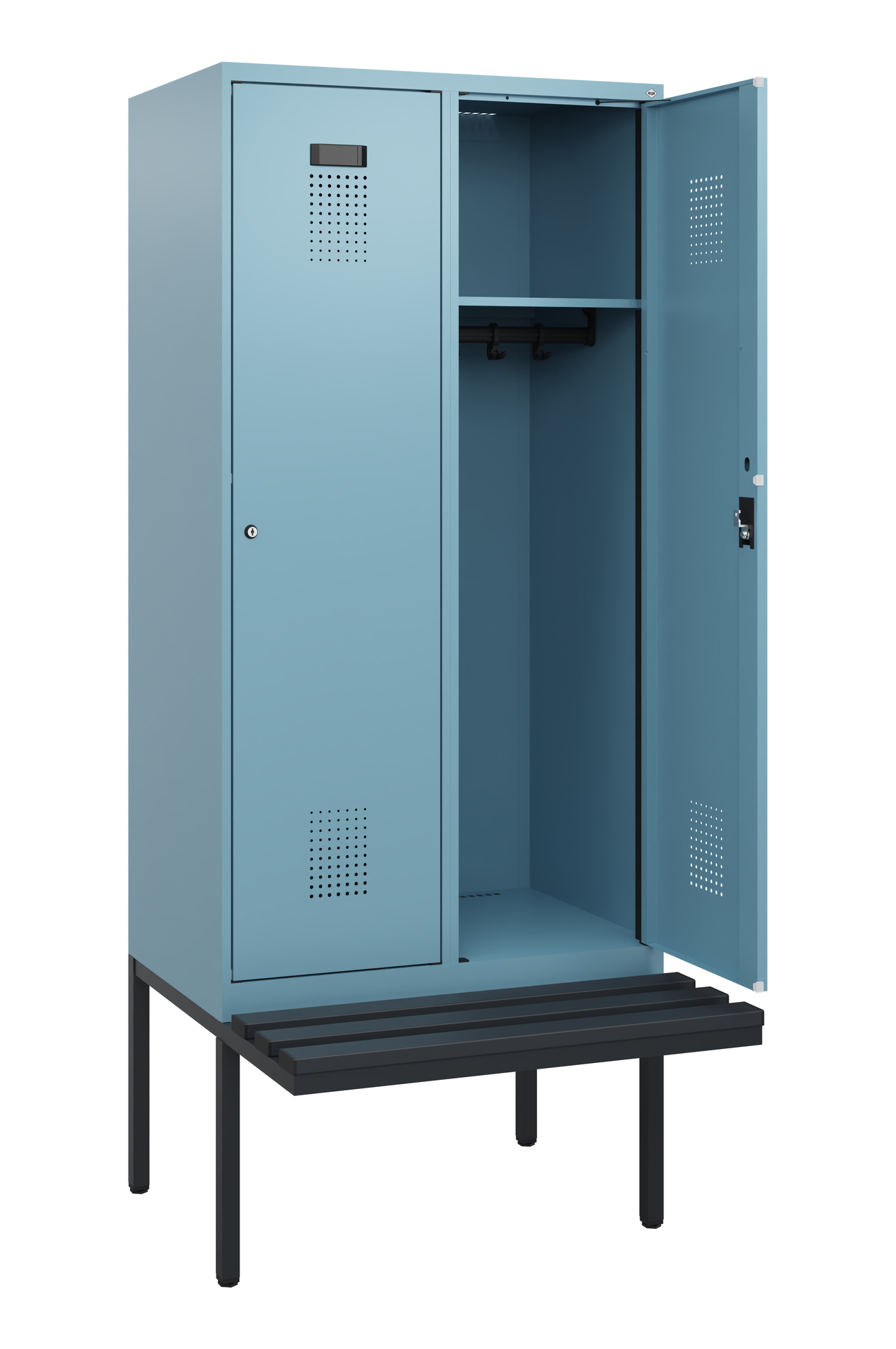 C+P Spind Evolo PLUS, Bank, 2 Abteile, 1950x800x81