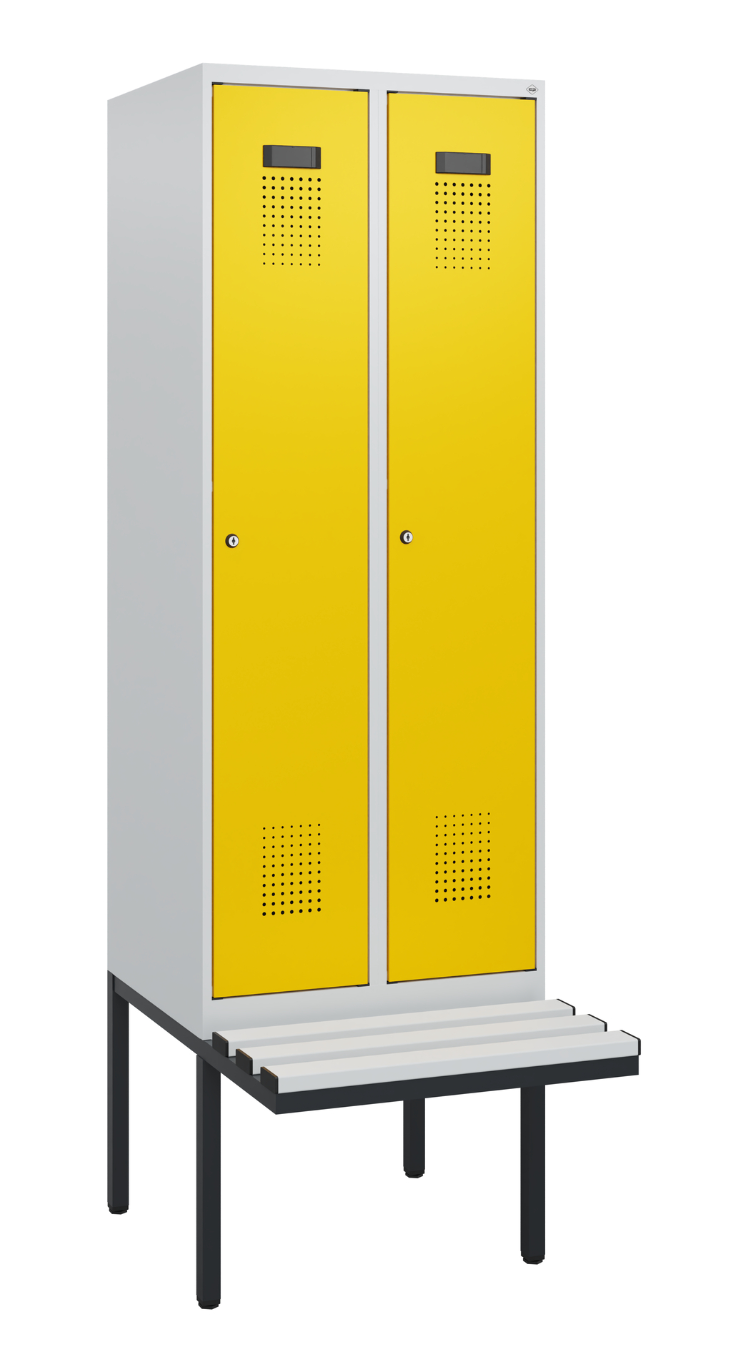 C+P Spind Evolo PLUS, Bank, 2 Abteile, 1950x600x81