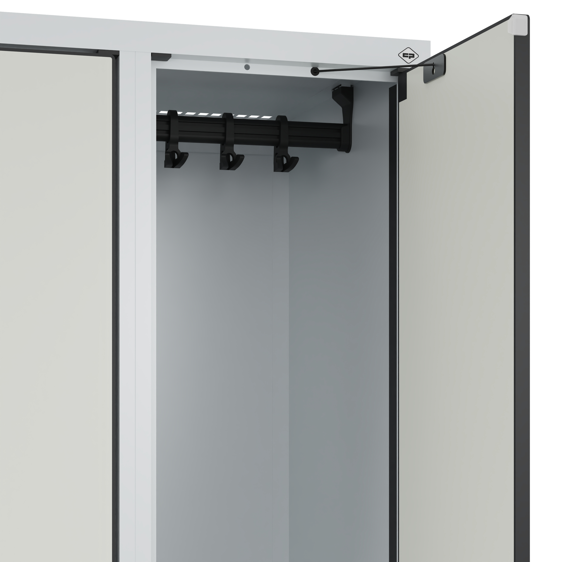 C+P Doppelst�ckiger Schulspind Evolo PLUS, 4 F�cher, 1530x600x500mm