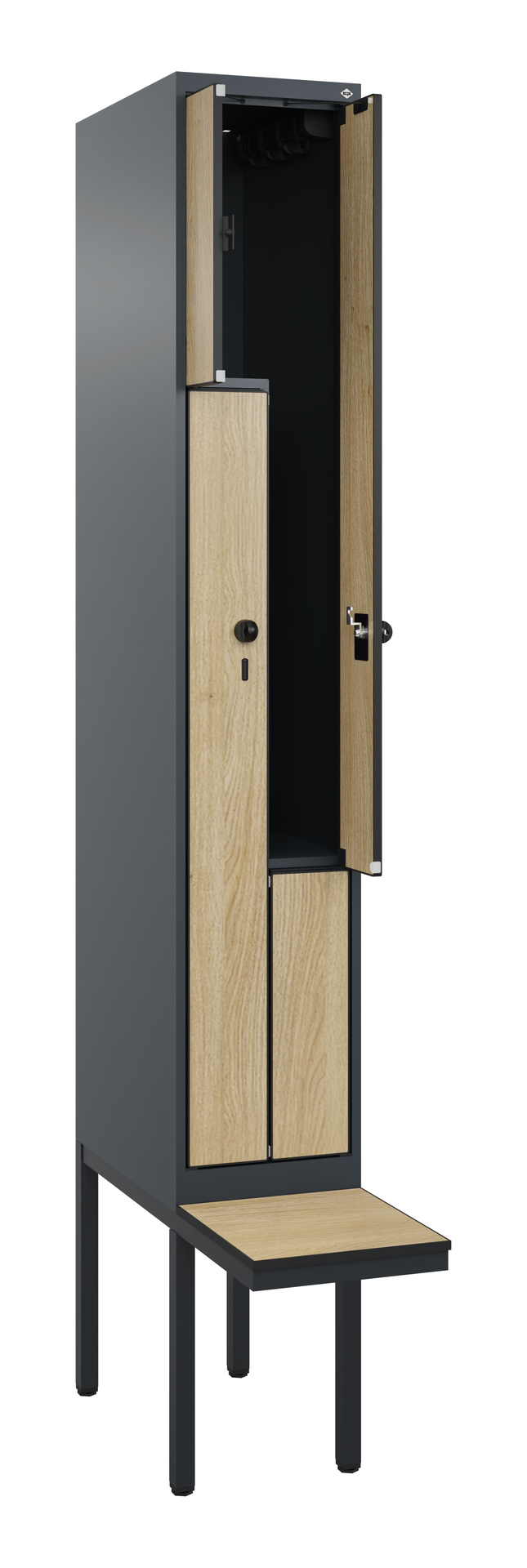 C+P Z-Spind Evolo PLUS, Bank, 2 F�cher, 2120x300x815mm C+P Z-Spind Evolo PLUS, Bank, 2 F�cher, 2120x300x815mm