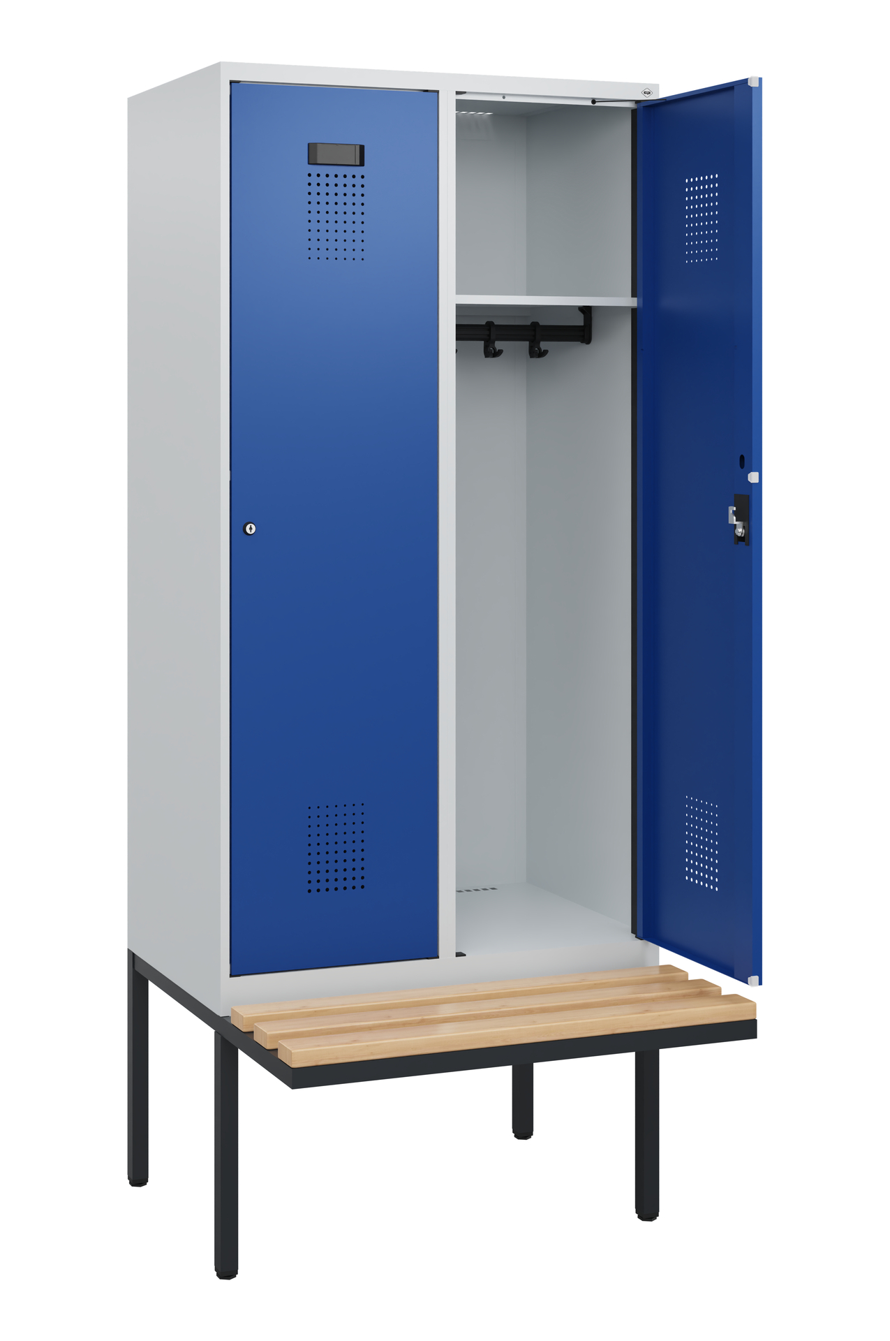C+P Spind Evolo PLUS, Bank, 2 Abteile, 1950x800x81