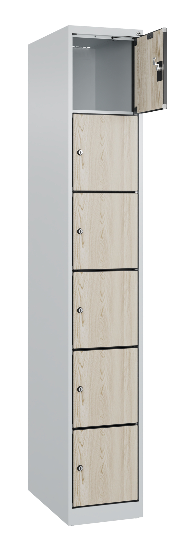 C+P Schlie�fachschrank Evolo PLUS, 6 F�cher, 1850x300x500mm