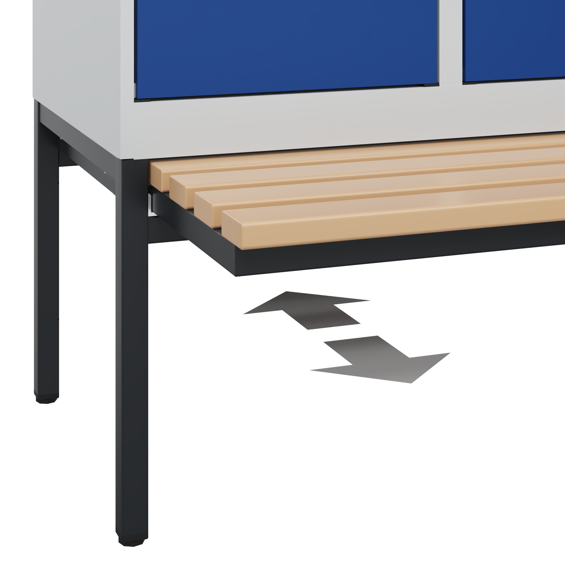 C+P Spind Evolo PLUS, Bank, 1 Abteil, 2120x400x815mm