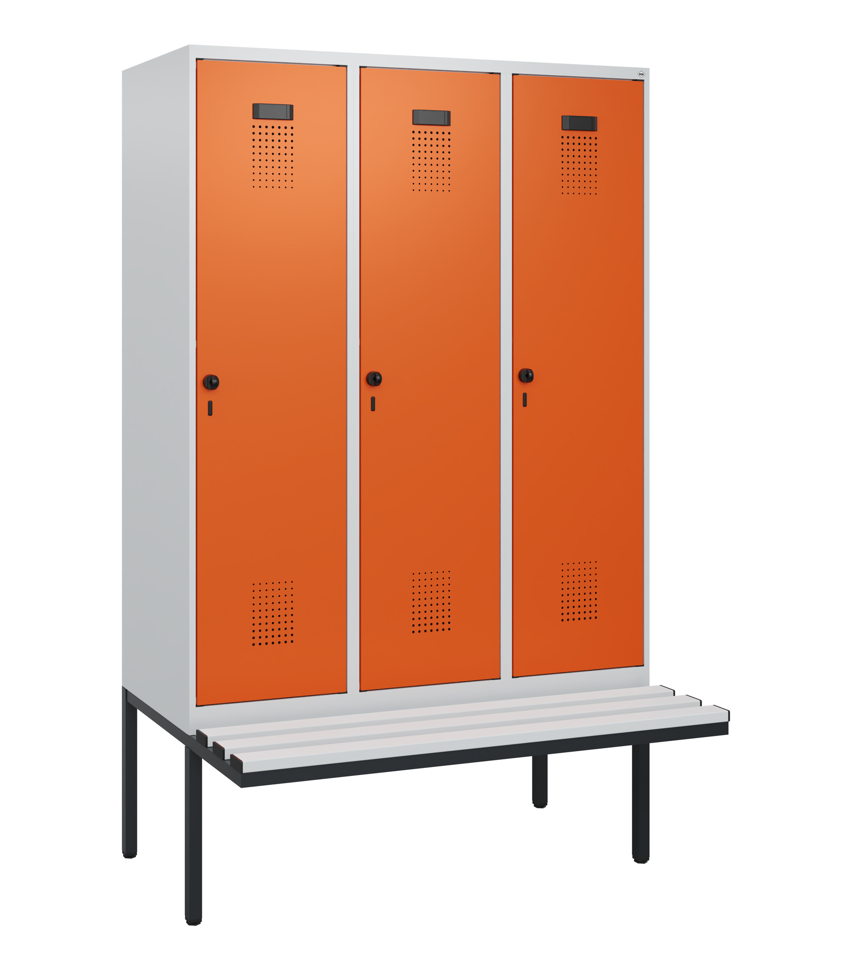C+P Spind Evolo PLUS, Bank, 3 Abteile, 1950x1200x8