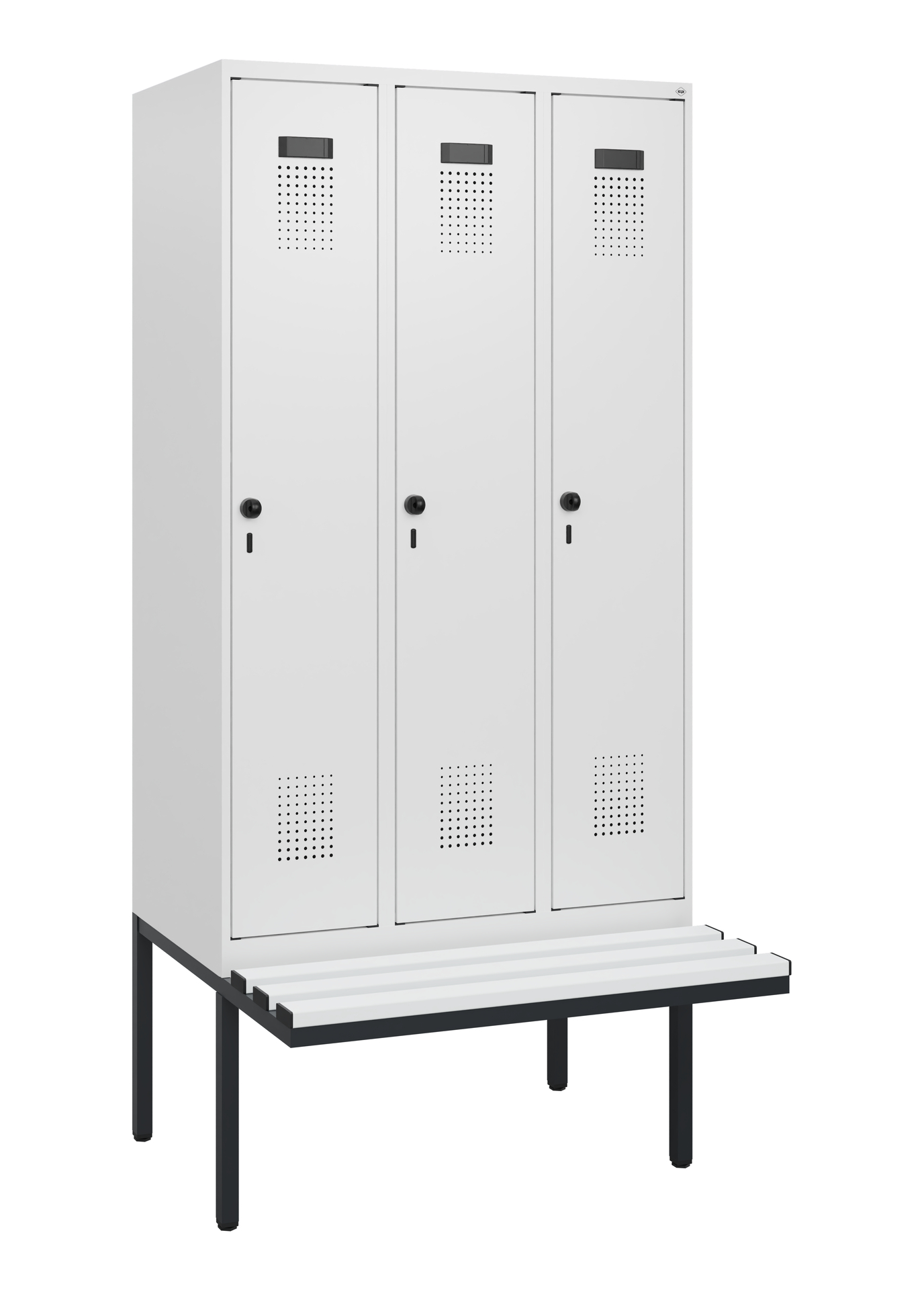 C+P Spind Evolo PLUS, Bank, 3 Abteile, 1950x900x81
