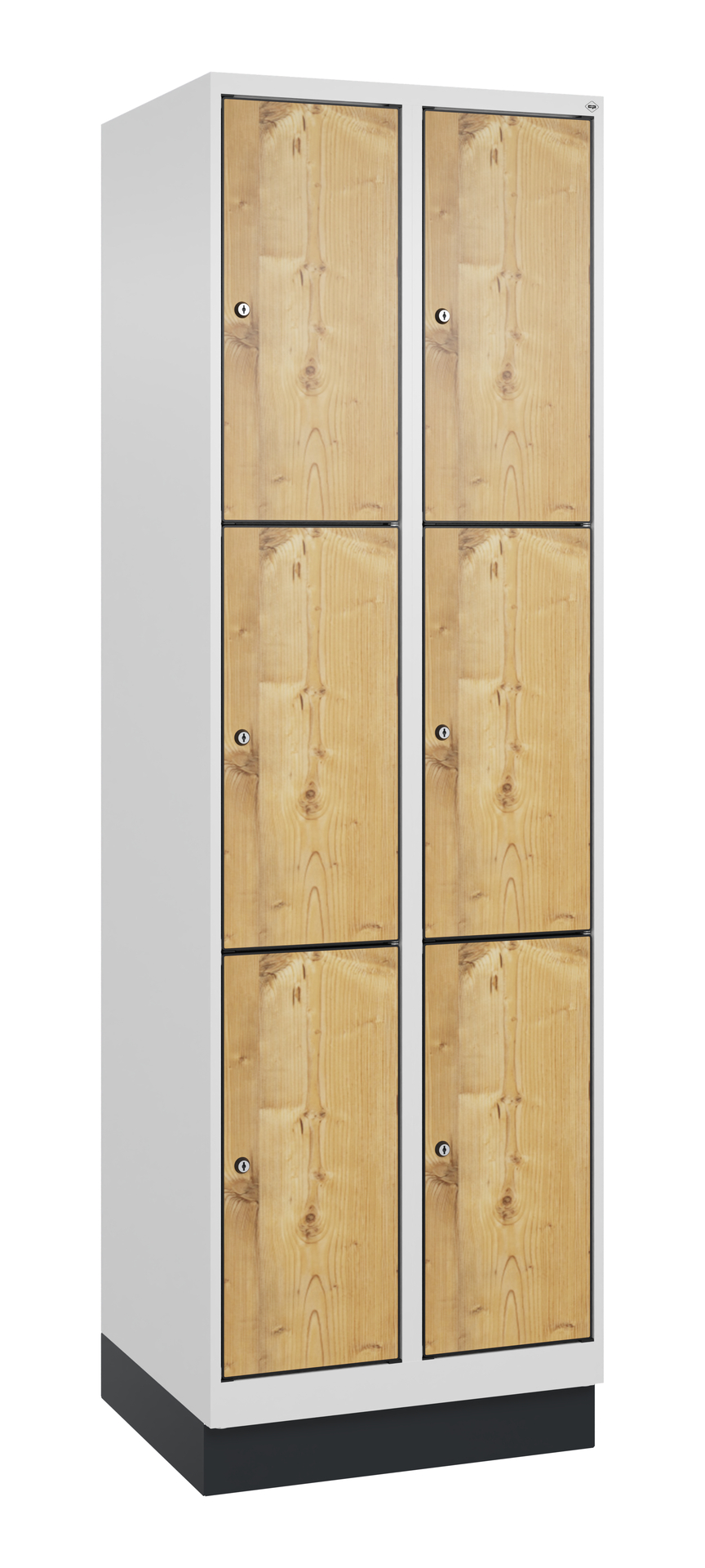C+P Schlie�fachschrank Evolo PLUS, Sockel, 6 F�cher, 1950x600x500mm