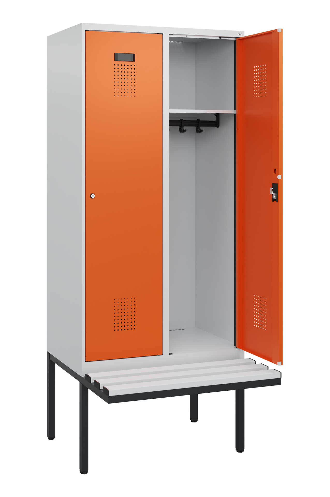 C+P Spind Evolo PLUS, Bank, 2 Abteile, 1950x800x81