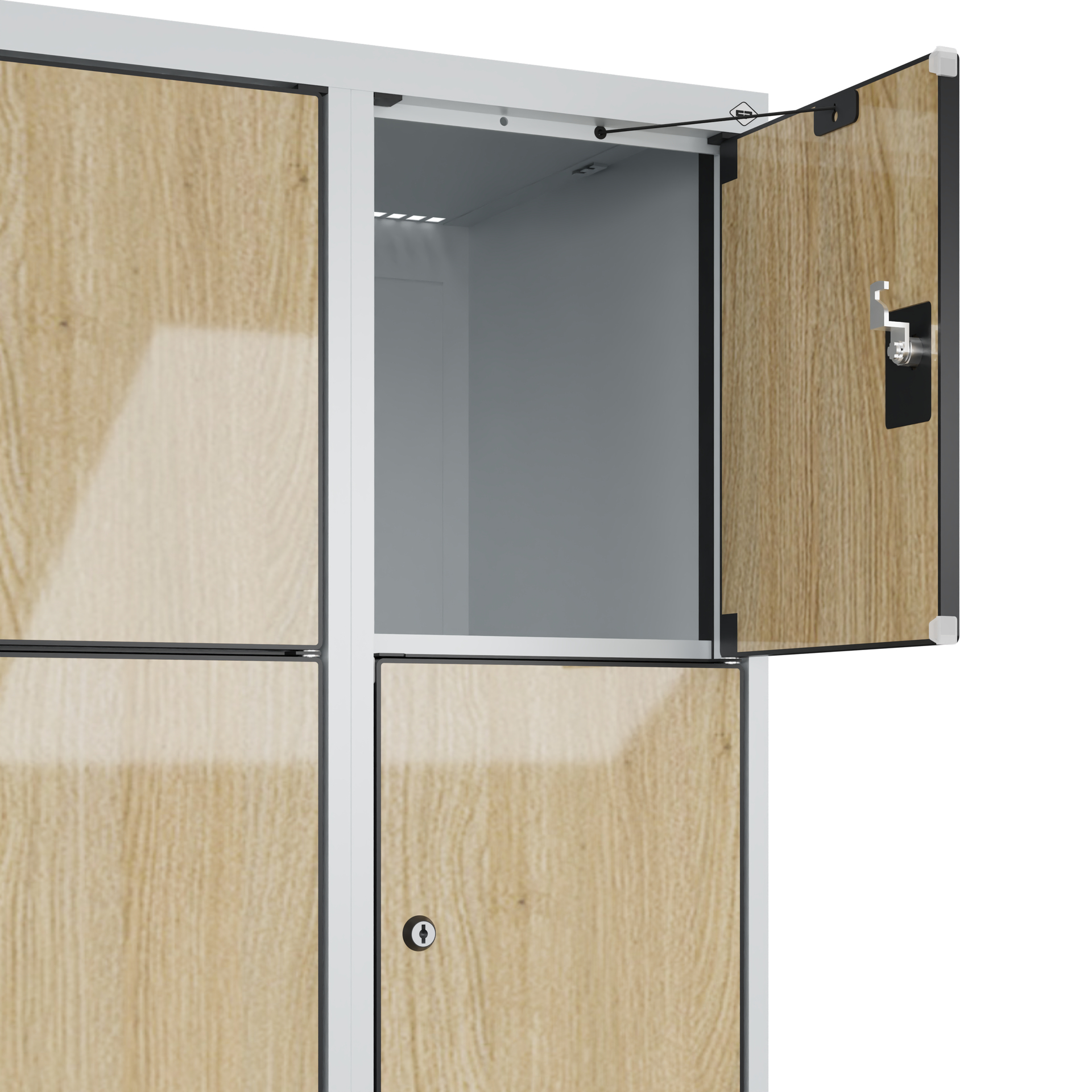 C+P Schlie�fachschrank Evolo PLUS, 20 F�cher, 1850x1200x500mm