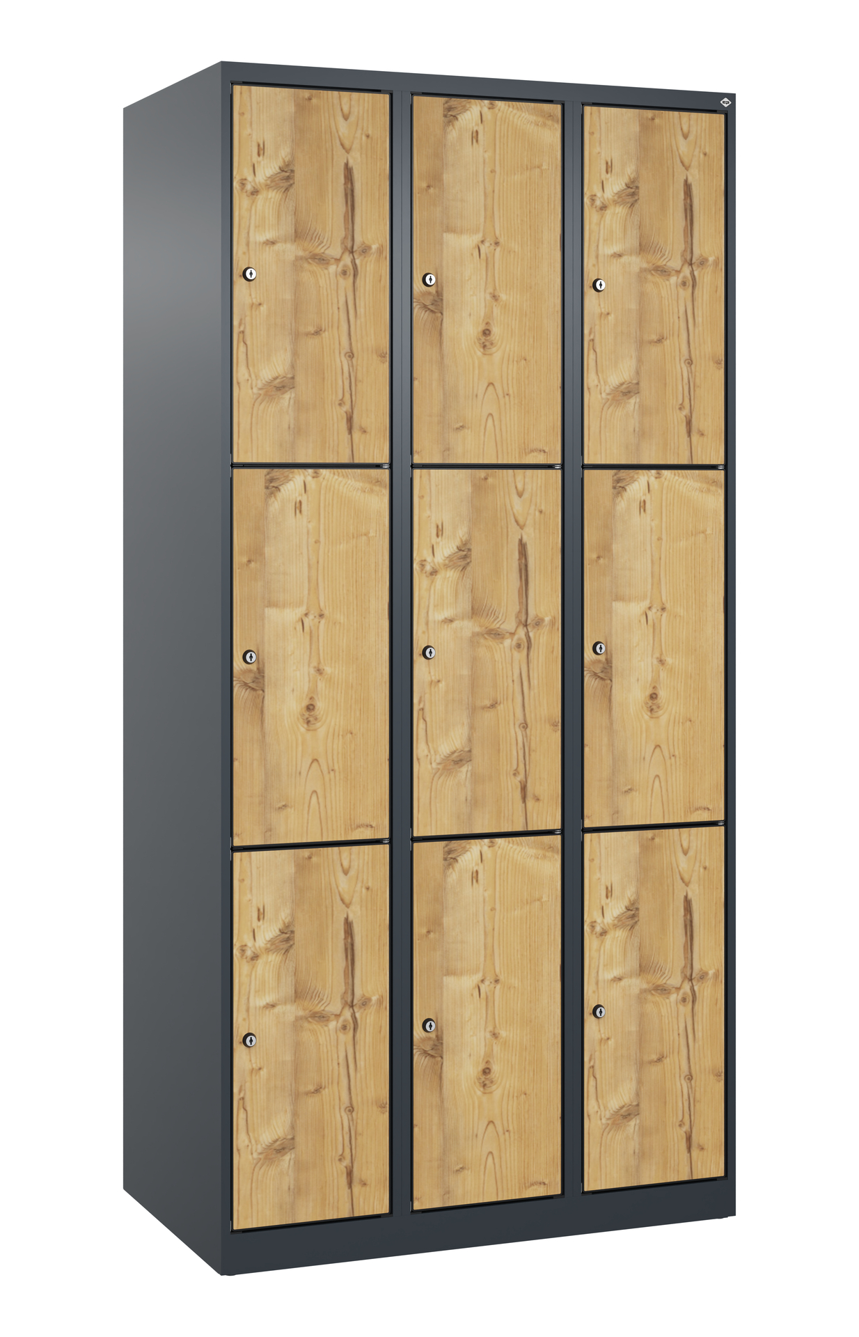C+P Schlie�fachschrank Evolo PLUS, 9 F�cher, 1850x900x500mm