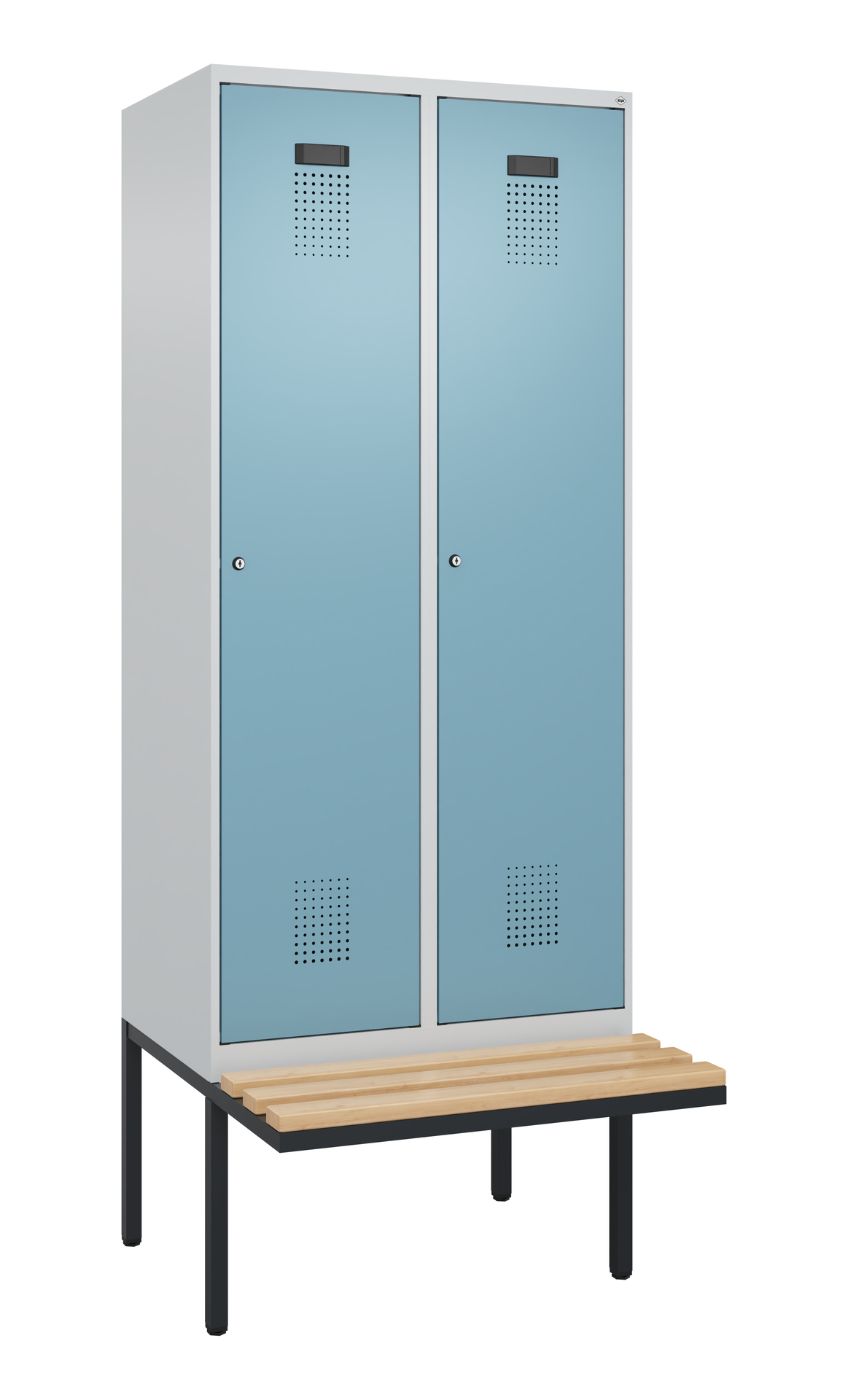 C+P Spind Evolo PLUS, Bank, 2 Abteile, 2120x800x81