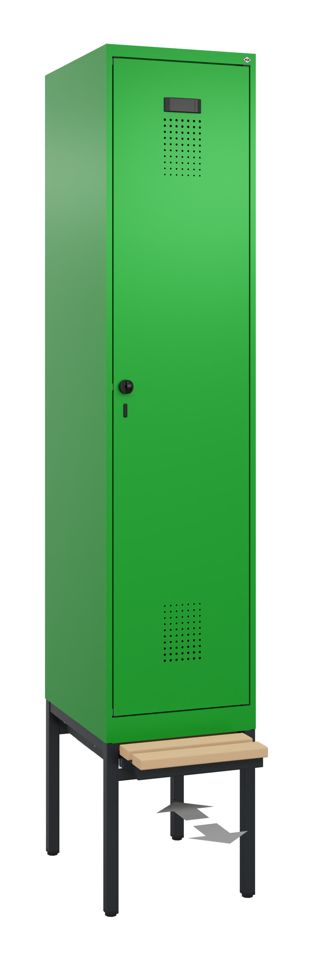 C+P Spind Evolo PLUS, Bank, 1 Abteil, 2120x400x815mm