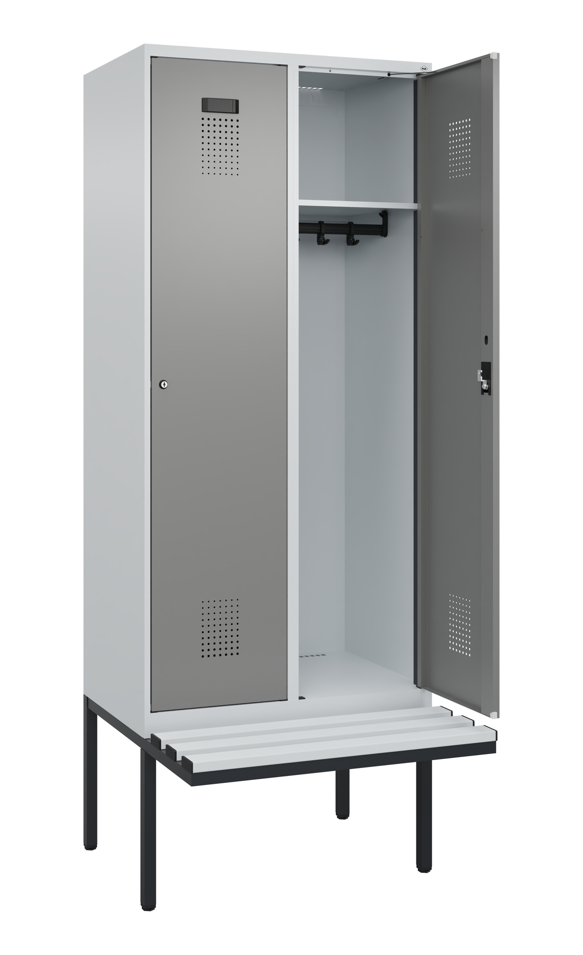 C+P Spind Evolo PLUS, Bank, 2 Abteile, 2120x800x81