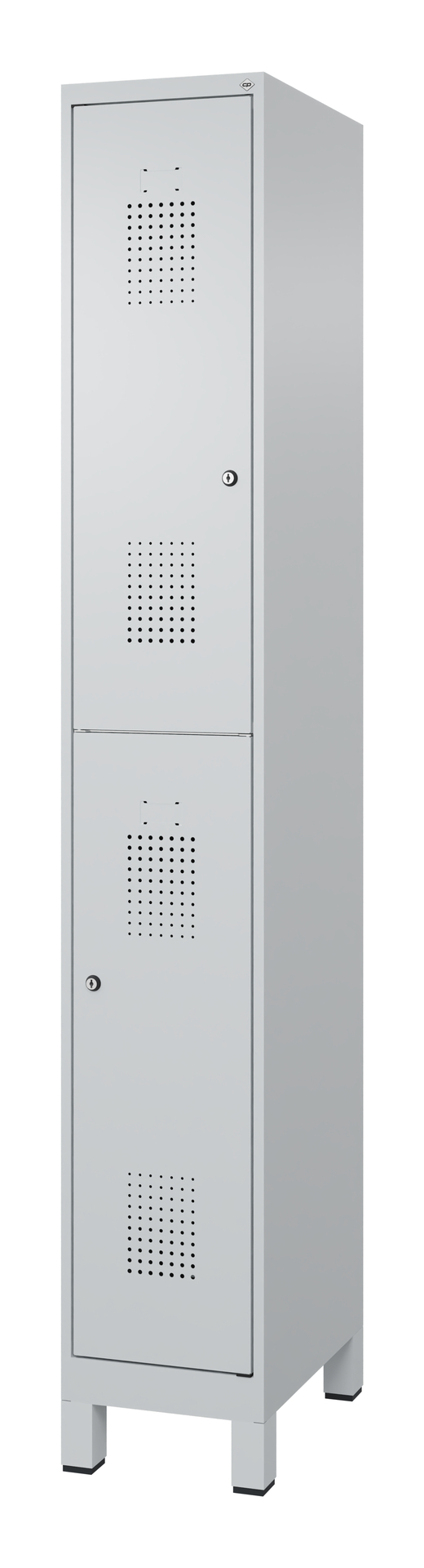 C+P Feuerwehrspind FLEXO WHITE, 1 Abteil, 2 Stöcki