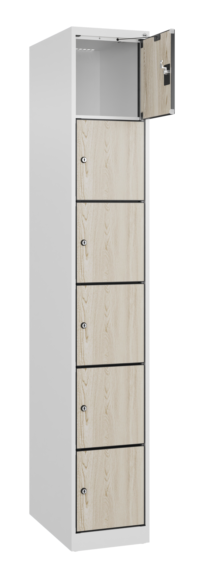 C+P Schlie�fachschrank Evolo PLUS, 6 F�cher, 1850x300x500mm