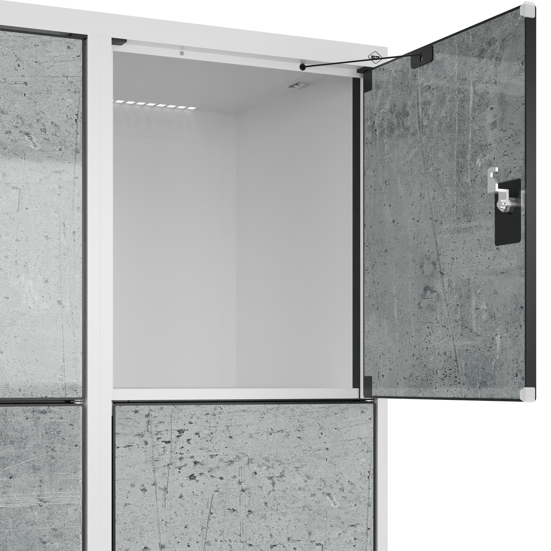 C+P Schlie�fachschrank Evolo PLUS, 12 F�cher, 1850x1200x500mm