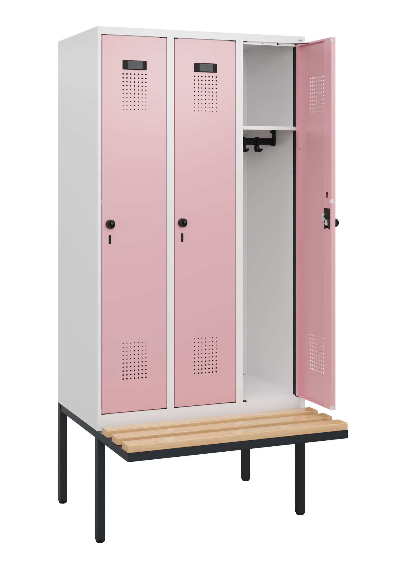 C+P Spind Evolo PLUS, Bank, 3 Abteile, 1950x900x81