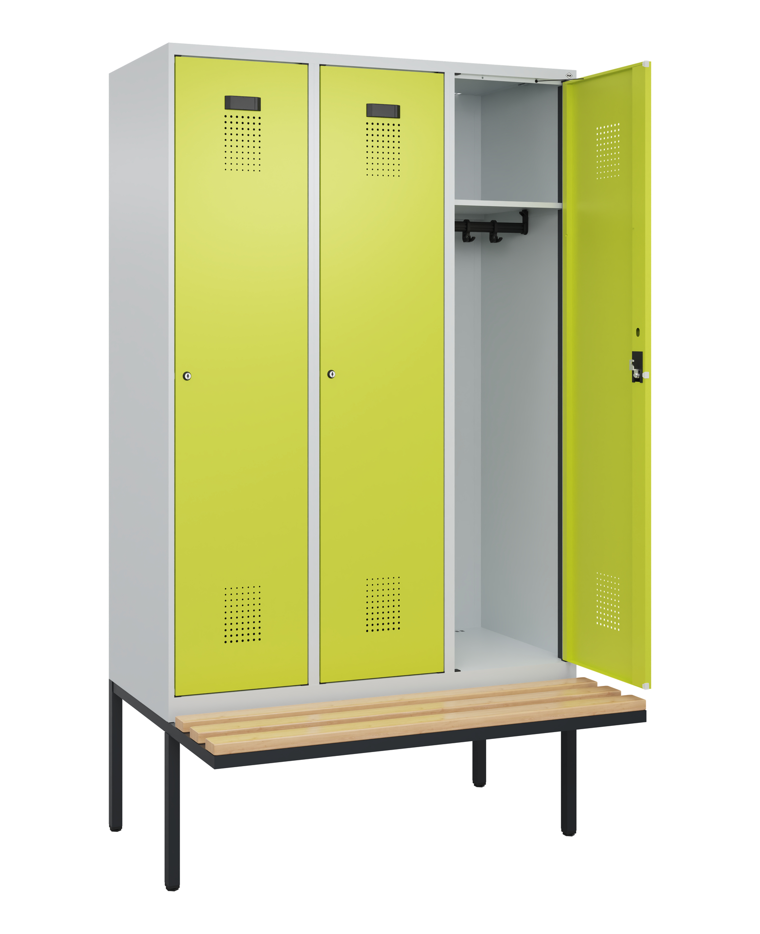 C+P Spind Evolo PLUS, Bank, 3 Abteile, 2120x1200x8