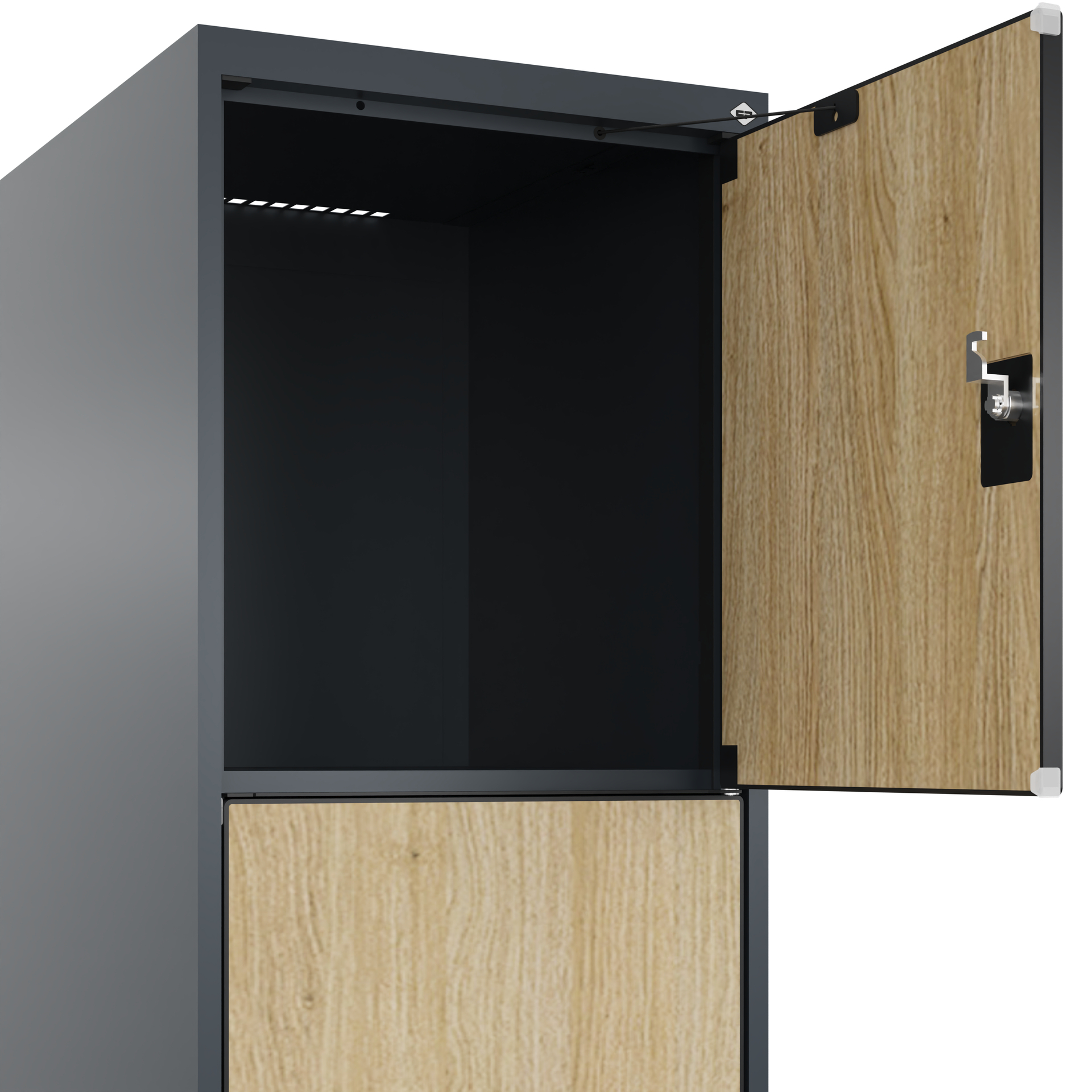 C+P Schlie�fachschrank Evolo PLUS, 4 F�cher, 1850x400x500mm