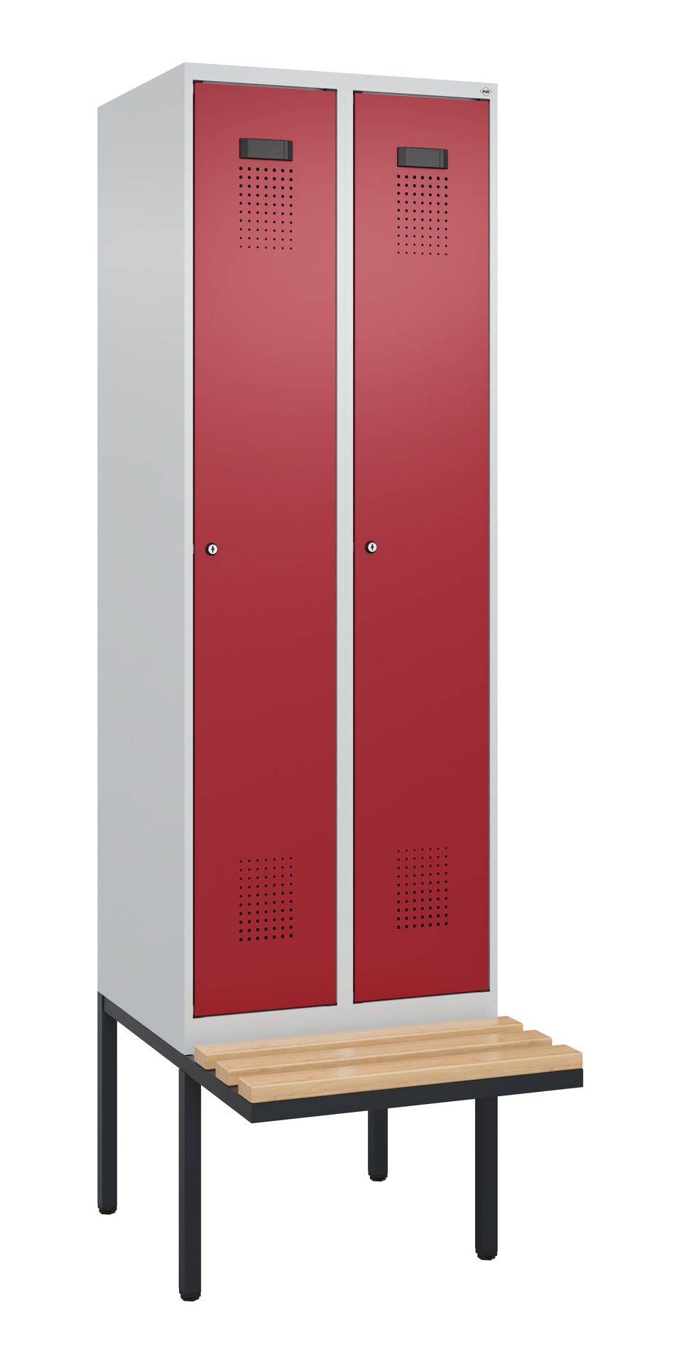 C+P Spind Evolo PLUS, Bank, 2 Abteil, 2120x600x815