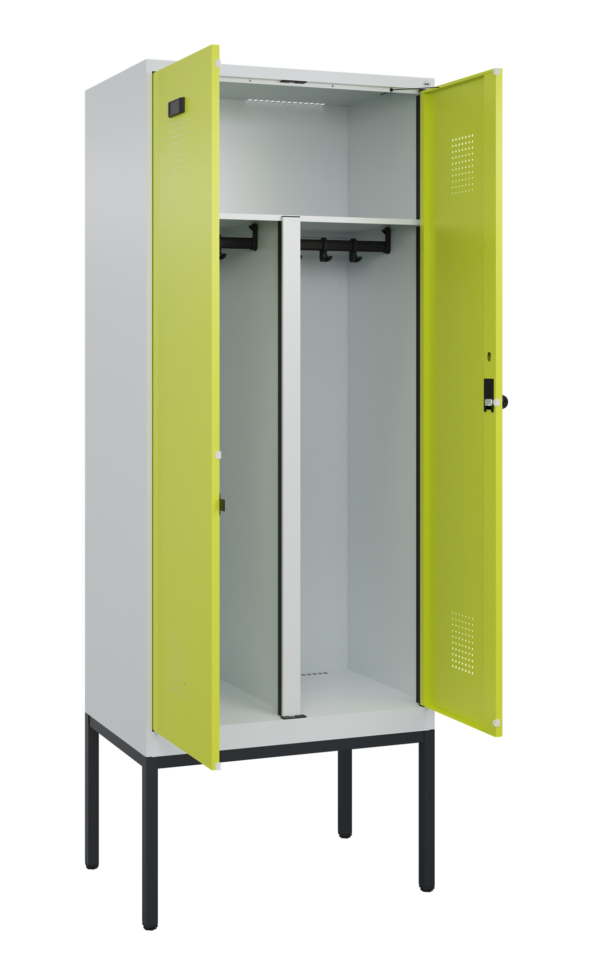 C+P PSA Doppel-Spind Evolo PLUS, Gestell, 2 Abteil