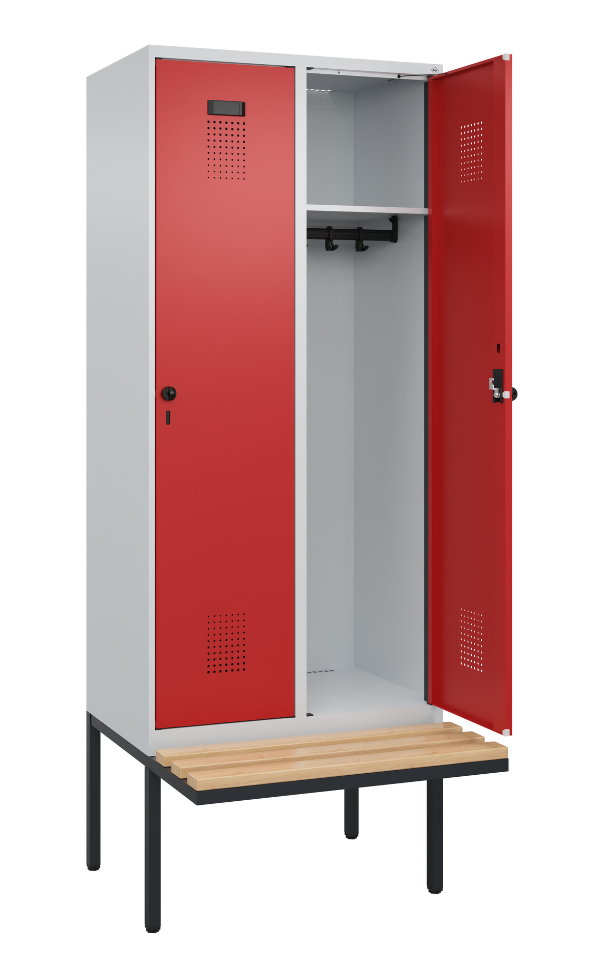 C+P Spind Evolo PLUS, Bank, 2 Abteile, 2120x800x81