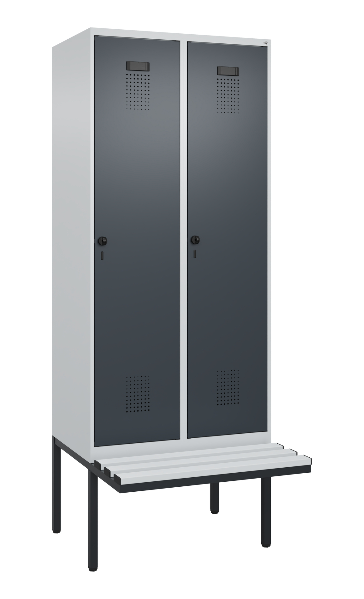 C+P Spind Evolo PLUS, Bank, 2 Abteile, 2120x800x81
