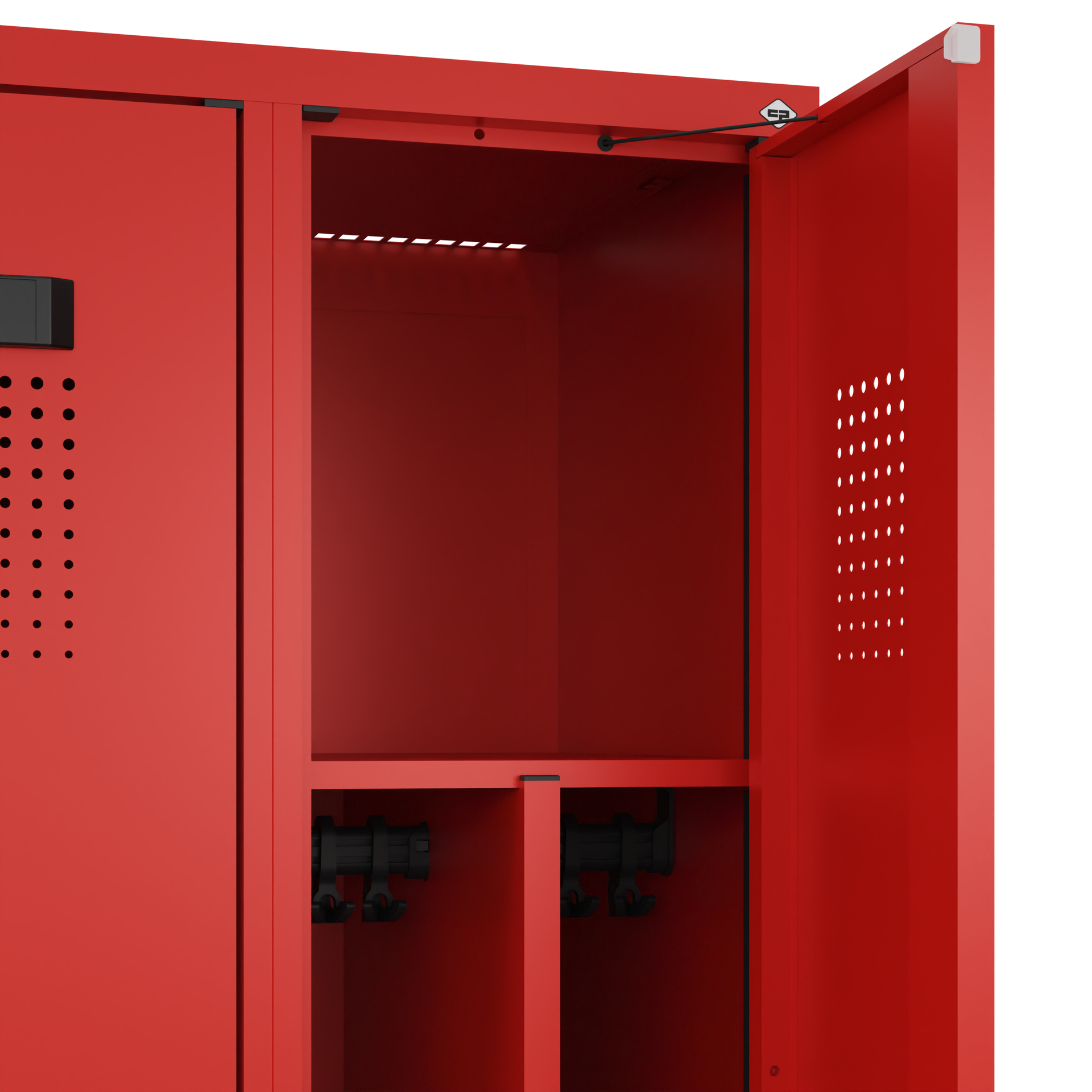 C+P Spind Evolo PLUS, Bank, 2 Abteile, 2120x600x815mm