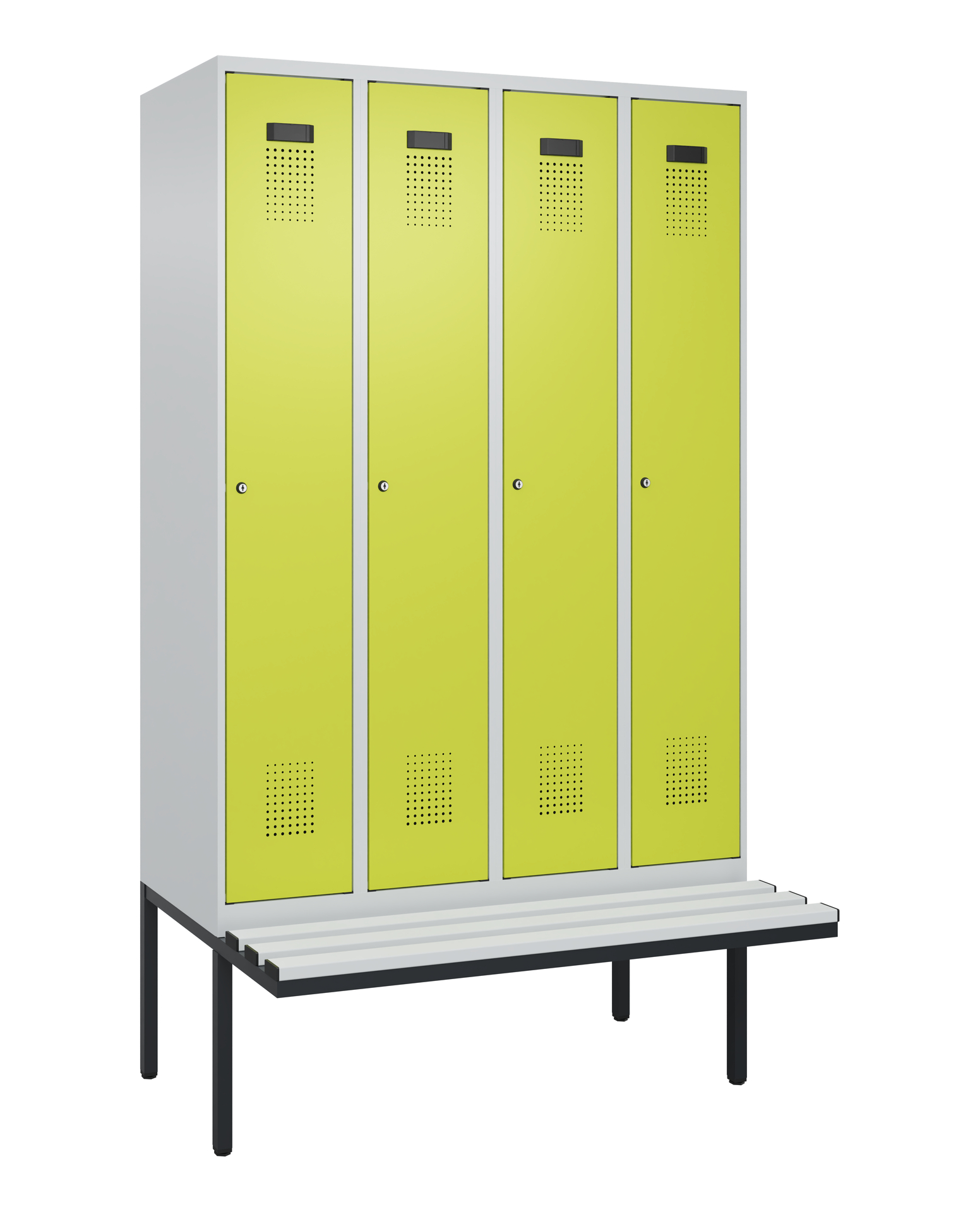 C+P Spind Evolo PLUS, Bank, 4 Abteile, 2120x1200x8