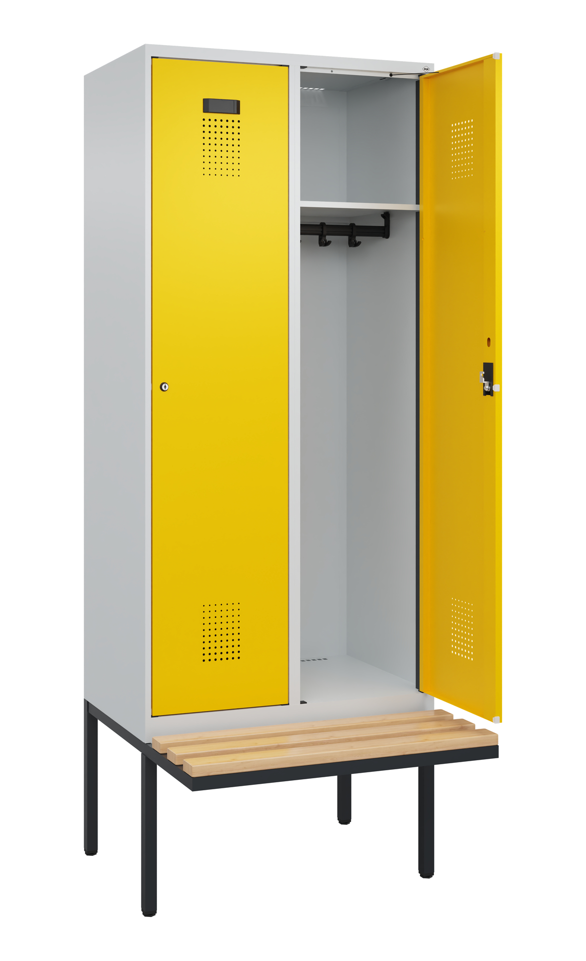 C+P Spind Evolo PLUS, Bank, 2 Abteile, 2120x800x81