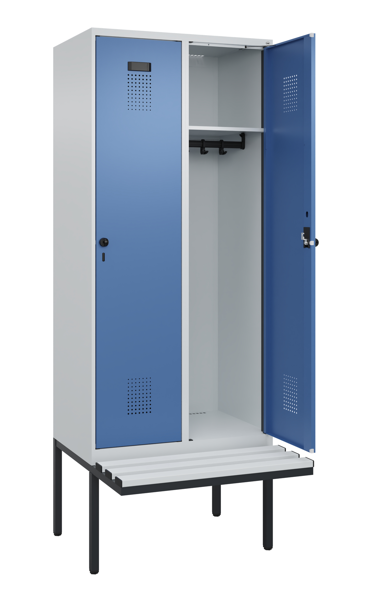 C+P Spind Evolo PLUS, Bank, 2 Abteile, 2120x800x81