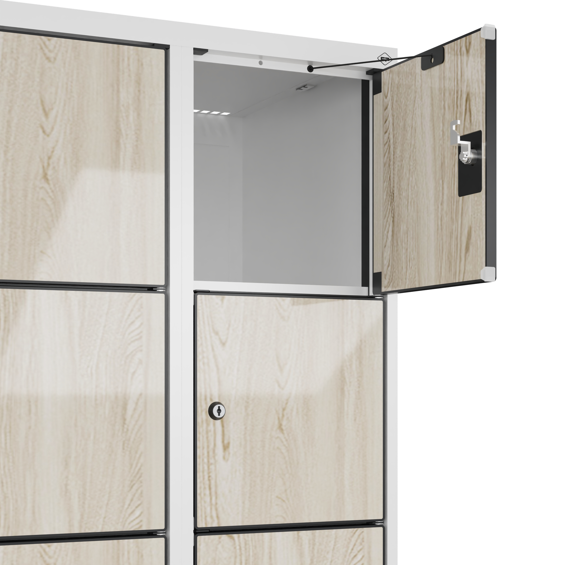 C+P Schlie�fachschrank Evolo PLUS, Sockel, 12 F�cher, 1950x600x500mm