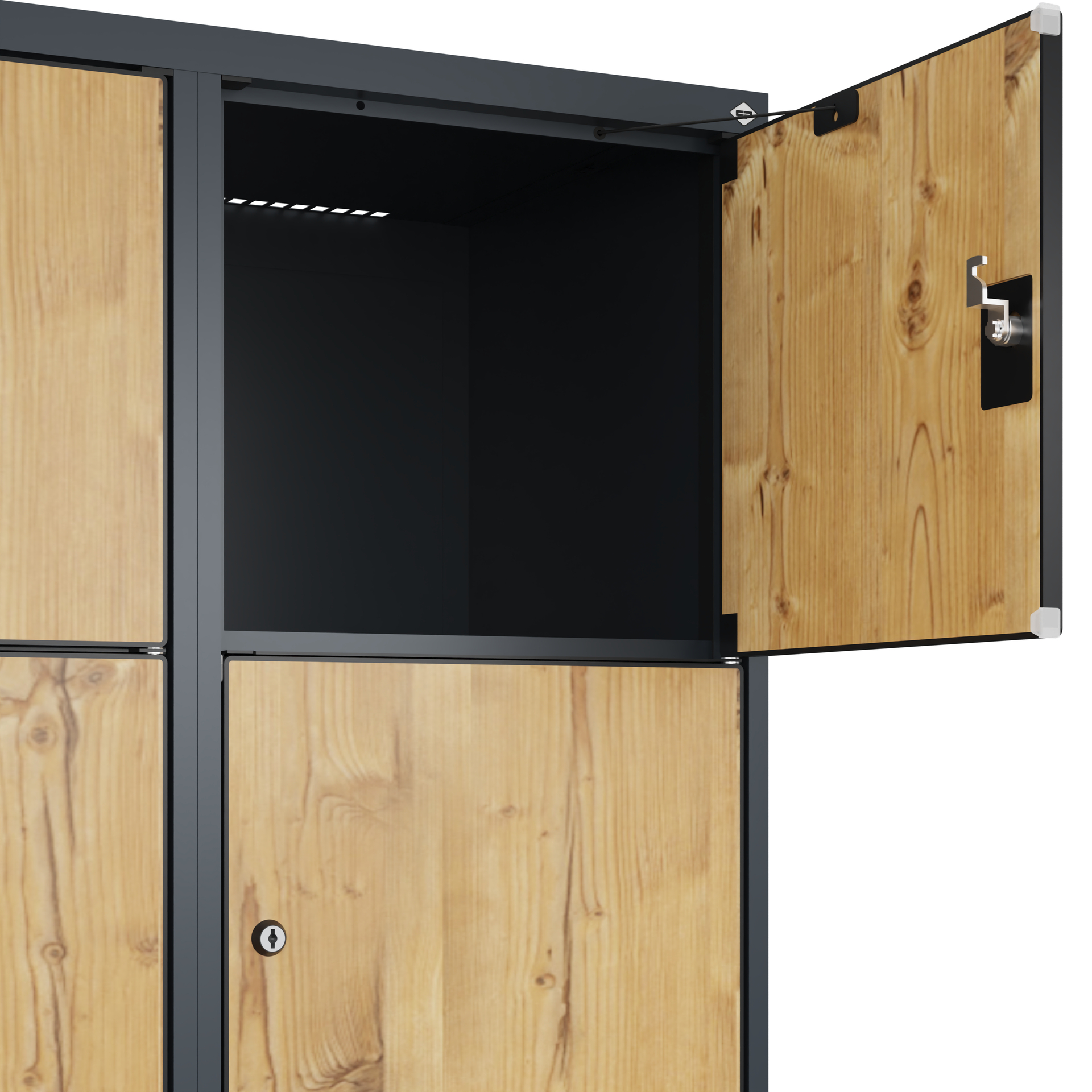 C+P Schlie�fachschrank Evolo PLUS, F��e, 15 F�cher, 1950x1200x500mm