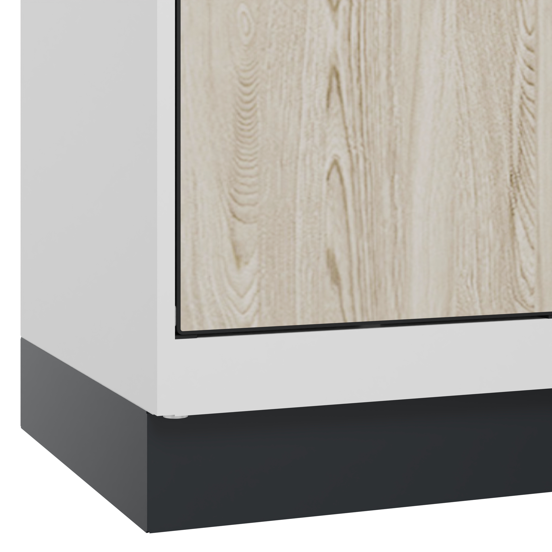 C+P Doppelst�ckiger Schulspind Evolo PLUS, Sockel, 2 F�cher, 1630x400x500mm