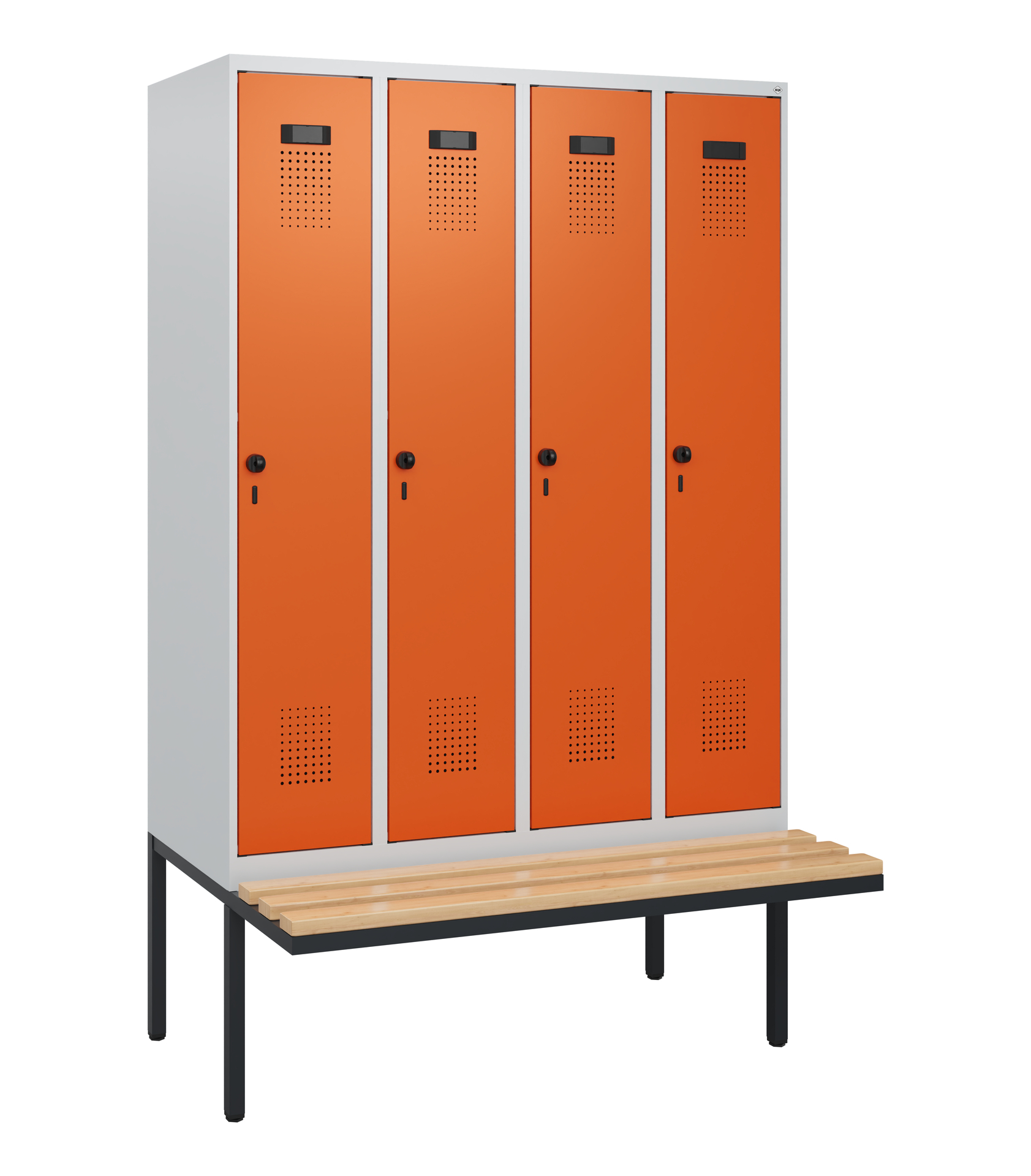 C+P Spind Evolo PLUS, Bank, 4 Abteile, 1950x1200x8
