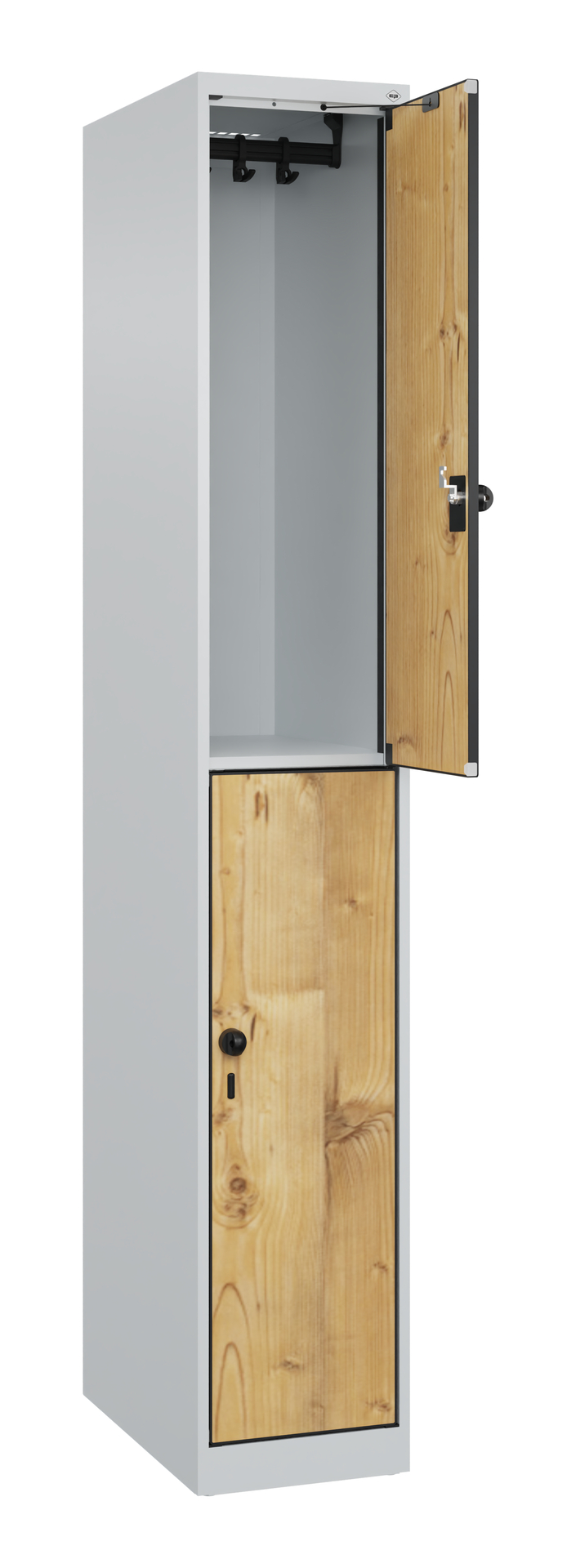 C+P Doppelst�ckiger Spind Evolo PLUS, 2 F�cher, 1850x300x500mm C+P Doppelst�ckiger Spind Evolo PLUS, 2 F�cher, 1850x300x500mm