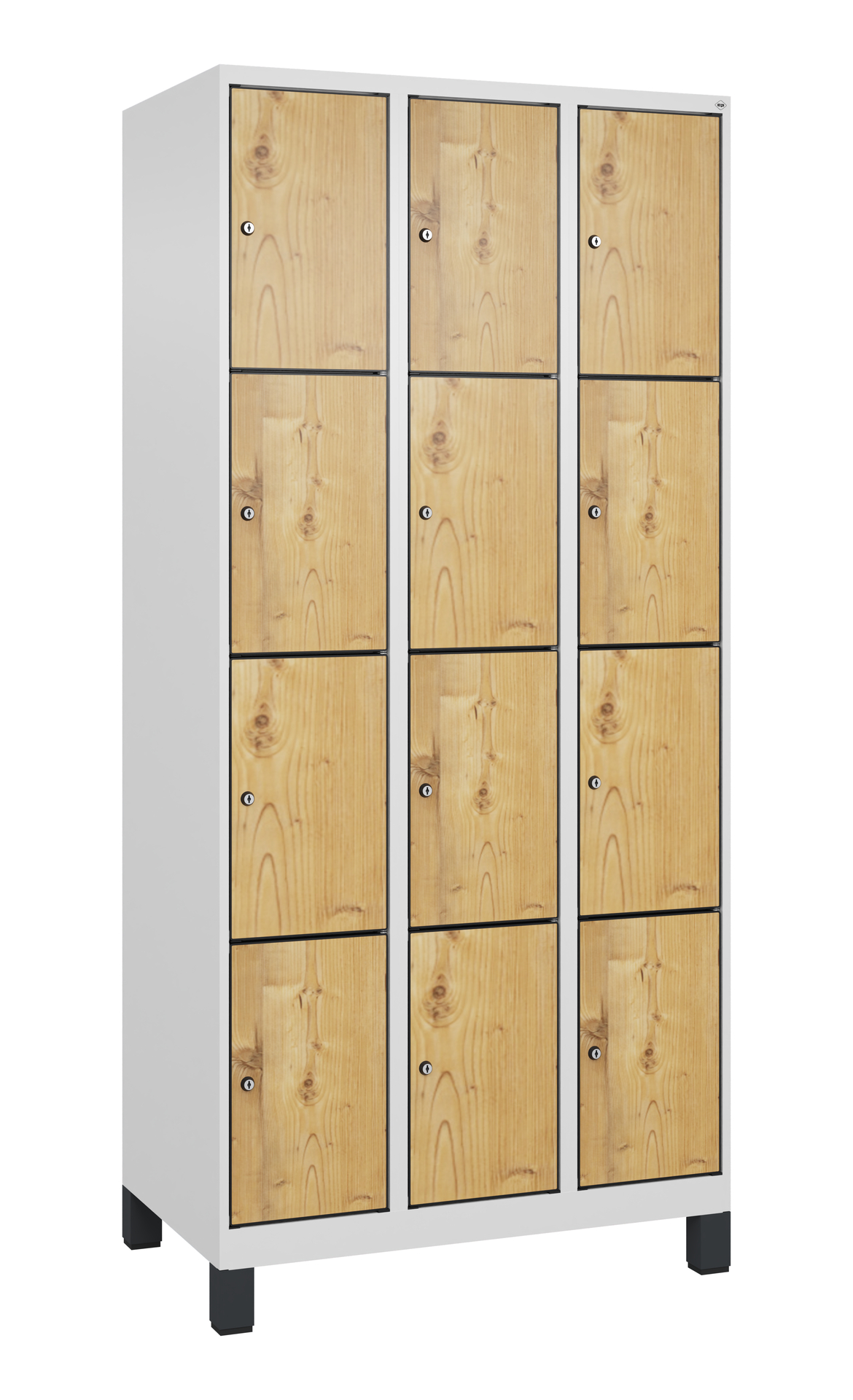 C+P Schlie�fachschrank Evolo PLUS, F��e, 12 F�cher, 1950x900x500mm